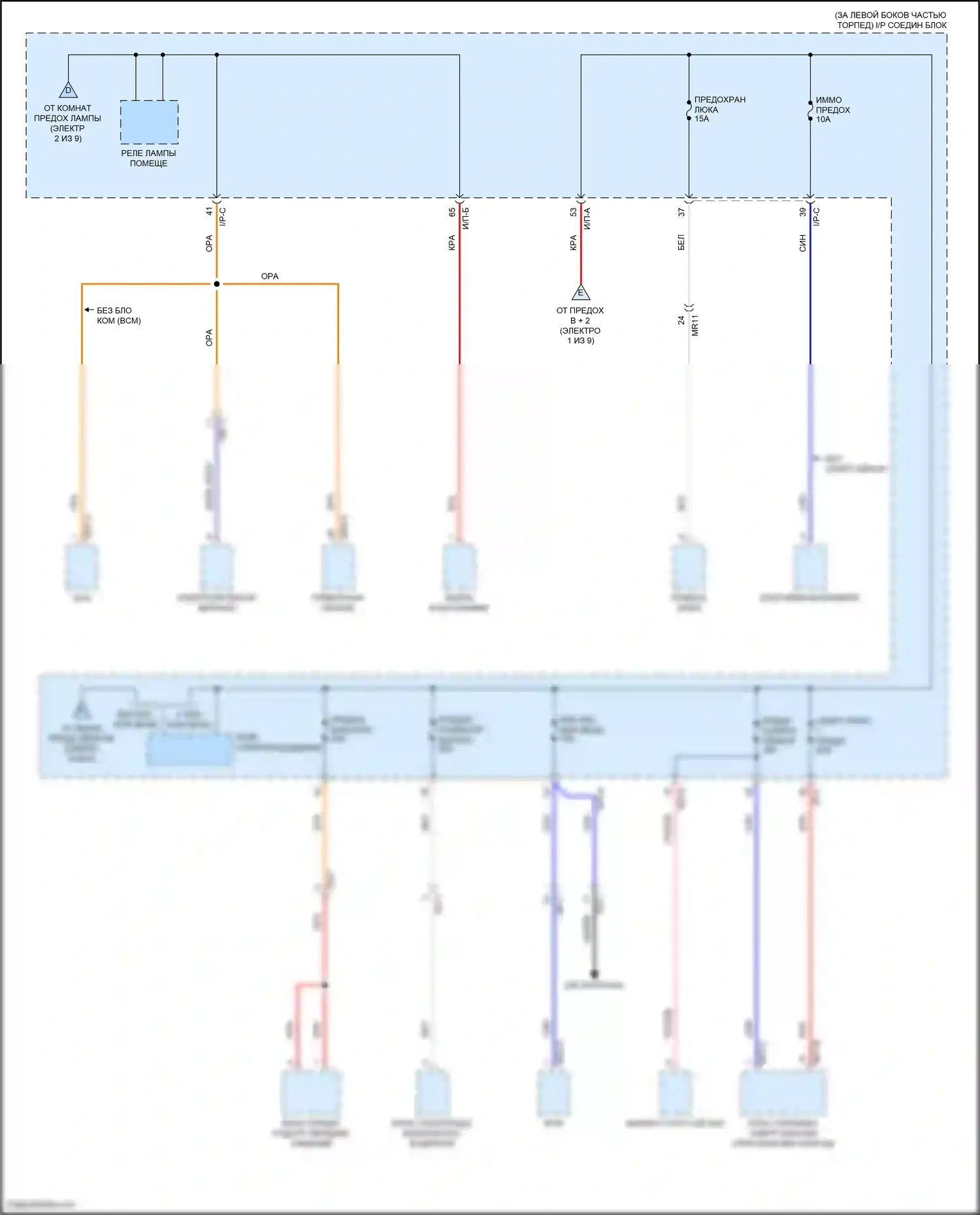 Accent Hyundai V рестайлинг (2020-2024): Электросхема блока предохранителей реле (3 из 9) 