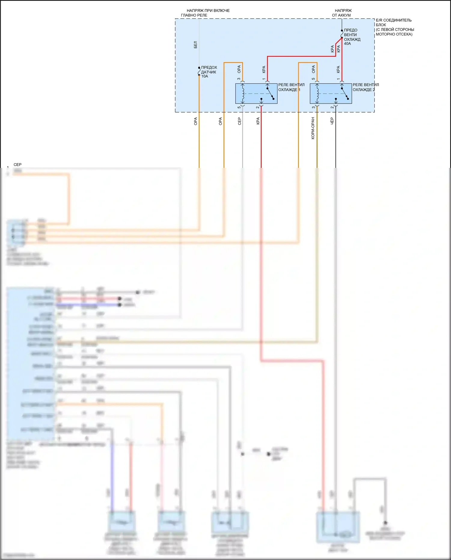 Accent Hyundai V рестайлинг (2020-2024): Электросхема ручного кондиционера (3 из 3) 