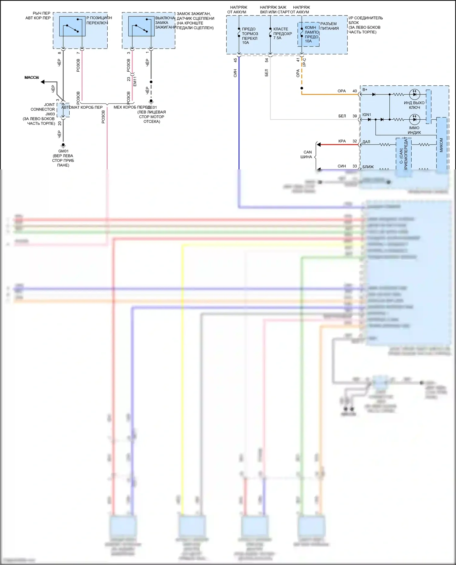 Accent Hyundai V (2017-2023): Электросхема иммобилайзера, с интеллектуальной системой ключей (3 из 3) 