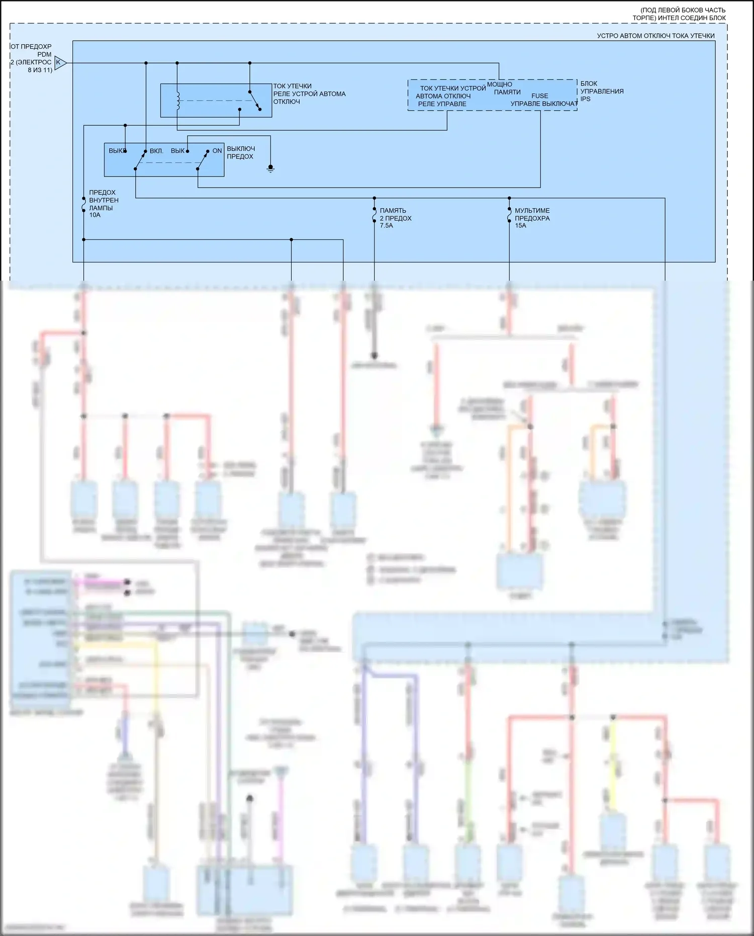 Avante Hyundai VI рестайлинг (2018-2020): Электросхема блока предохранителей реле, ада (9 из 11) 