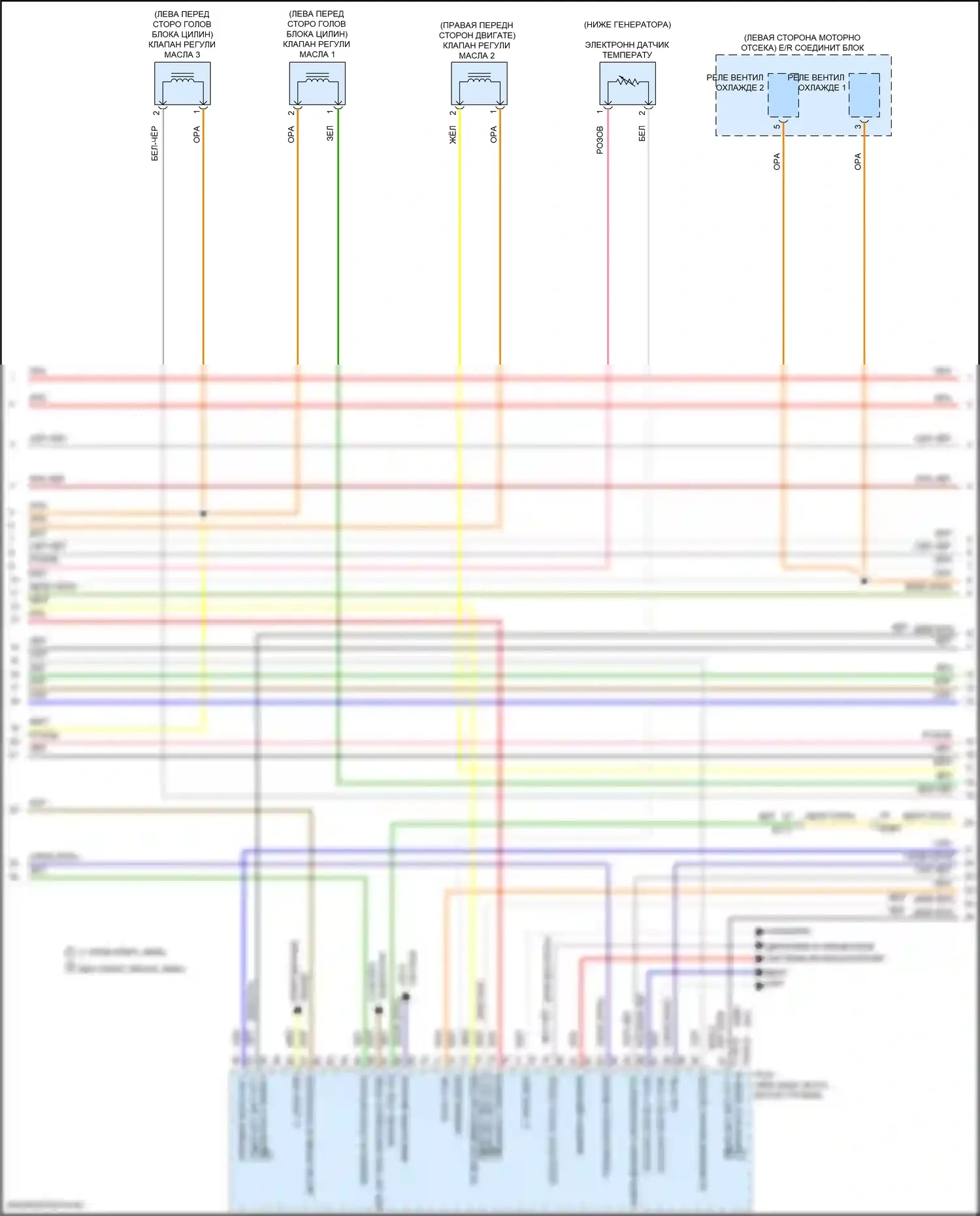 Avante Hyundai VI рестайлинг (2018-2020): Электросхема двигателя 2.0л, автомат коробки передач (5 из 7) 