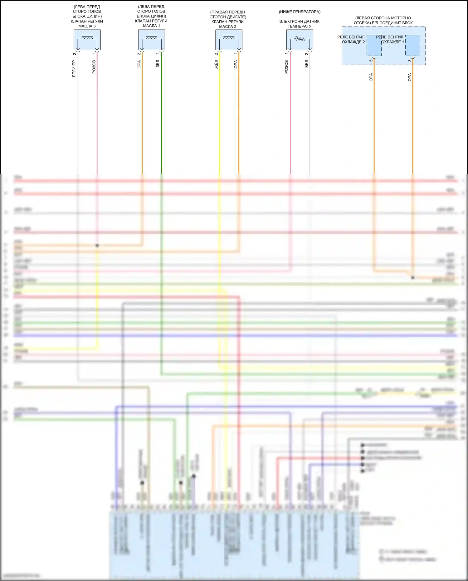 Avante Hyundai VI рестайлинг (2018-2020): Электросхема двигателя 2.0l, ivt (5 из 7) 