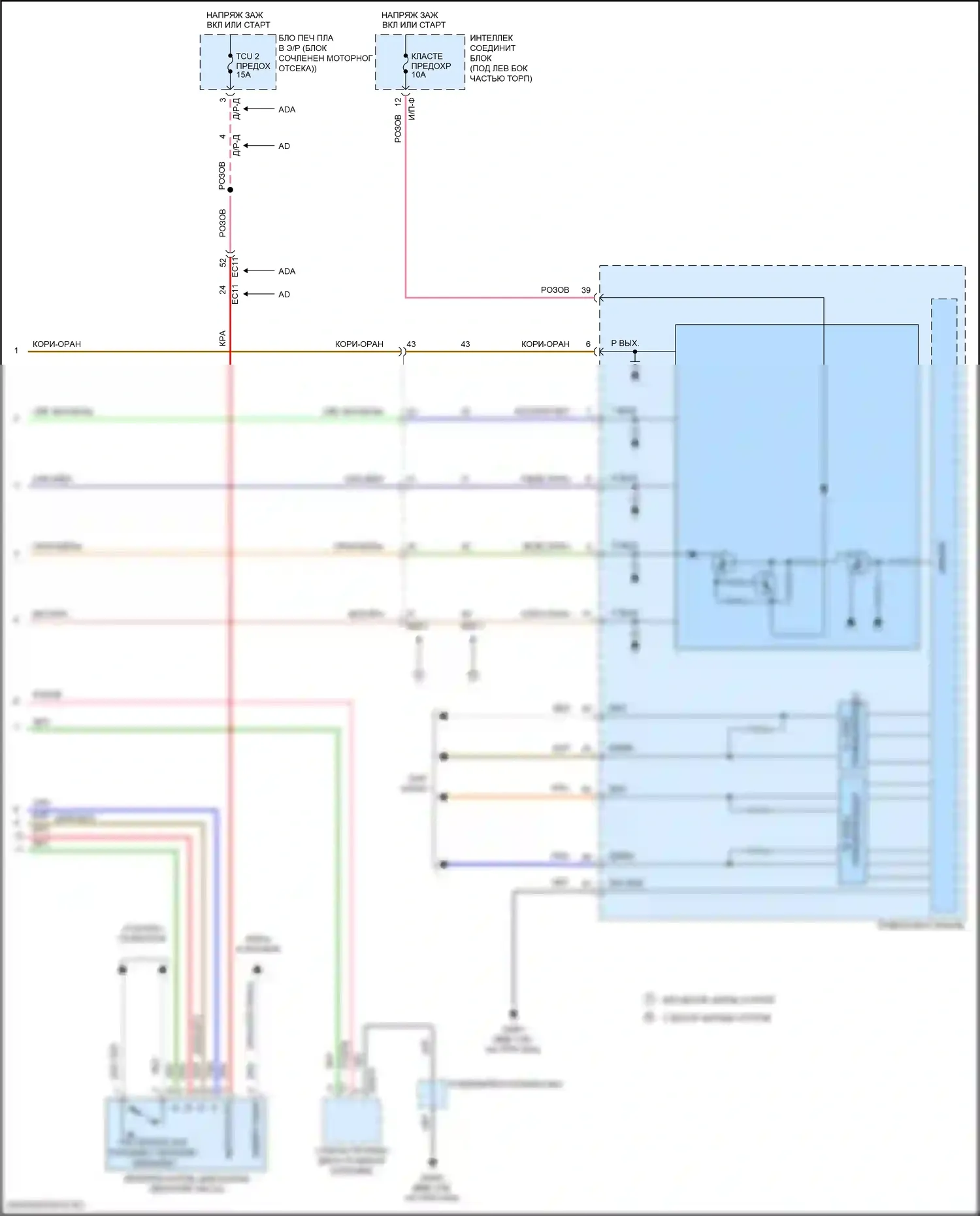 Avante Hyundai VI рестайлинг (2018-2020): 2.0l, электросхема соединений коробки передач, автоматическая коробка передач (2 из 2) 