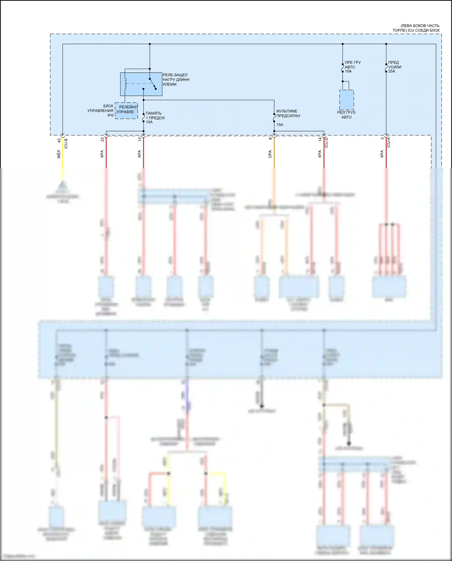 Avante Hyundai VII (2020-2024): Электросхема блока предохранителей реле, гибридного (7 из 9) 