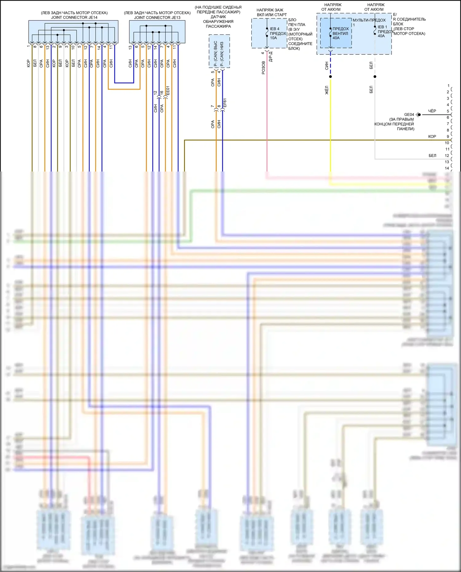 Avante Hyundai VII (2020-2024): Can шина электросхема, гибридная (4 из 4) 