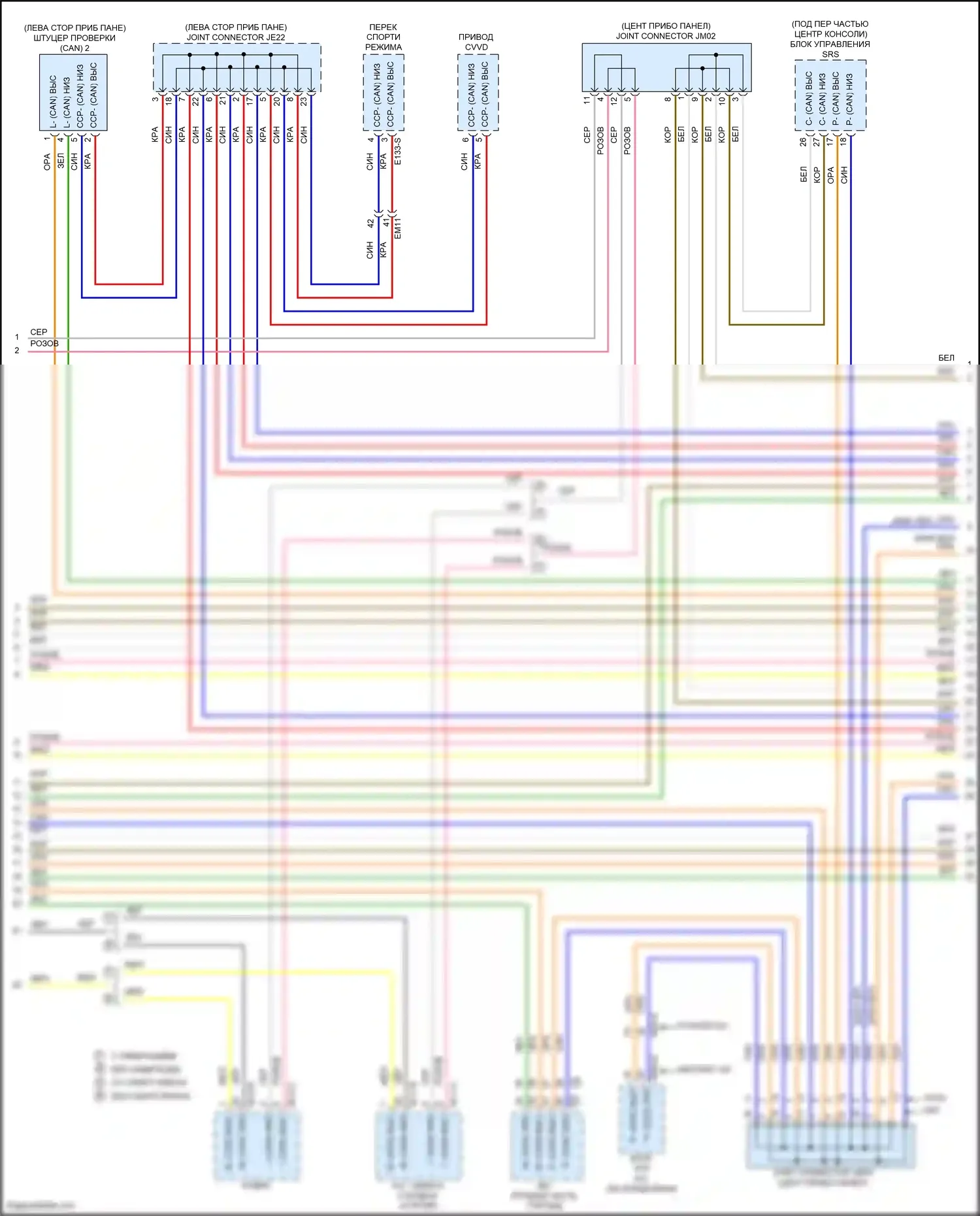 Avante Hyundai VII (2020-2024): Can шина электросхема, за исключением гибридной (2 из 4) 