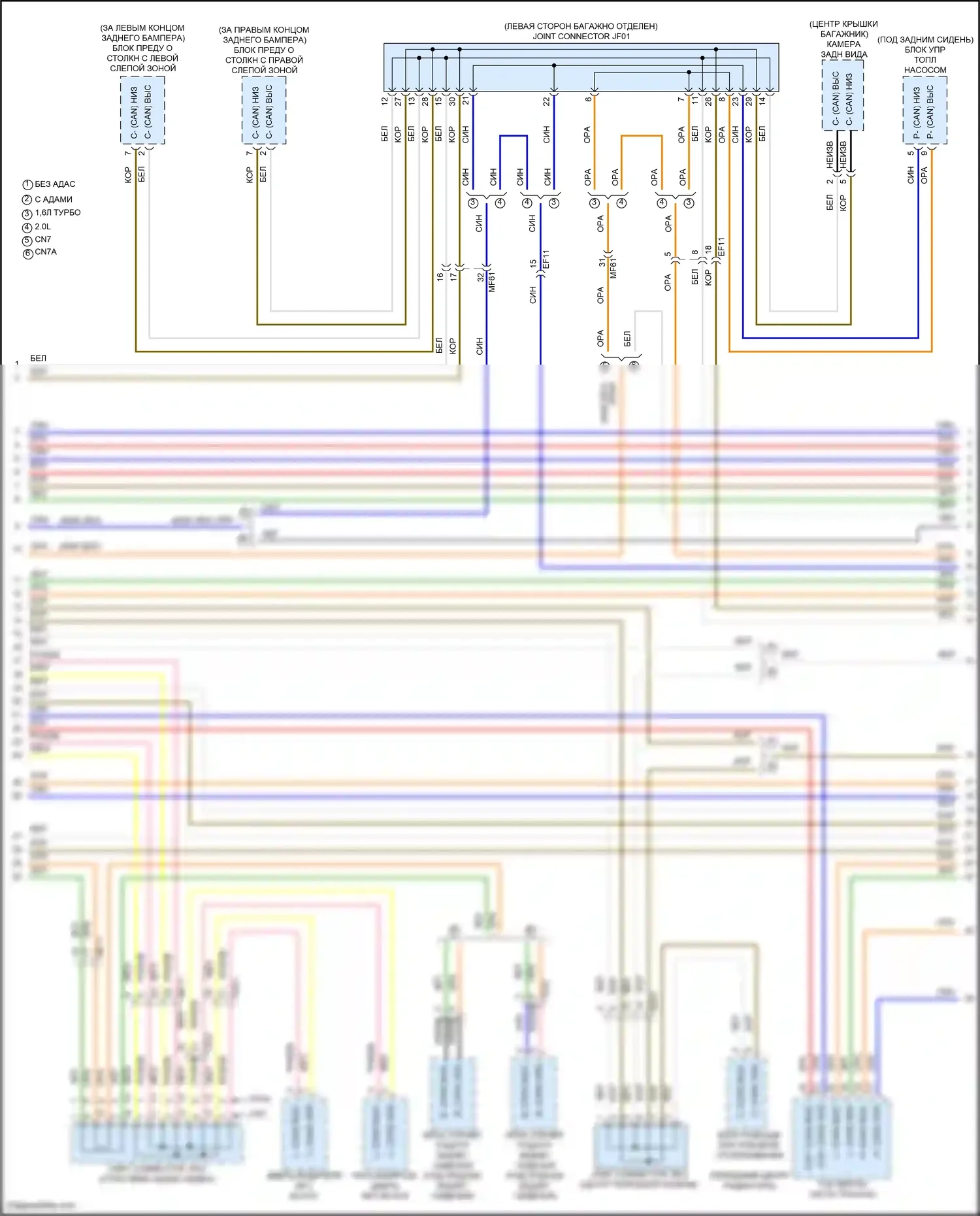 Avante Hyundai VII (2020-2024): Can шина электросхема, за исключением гибридной (3 из 4) 