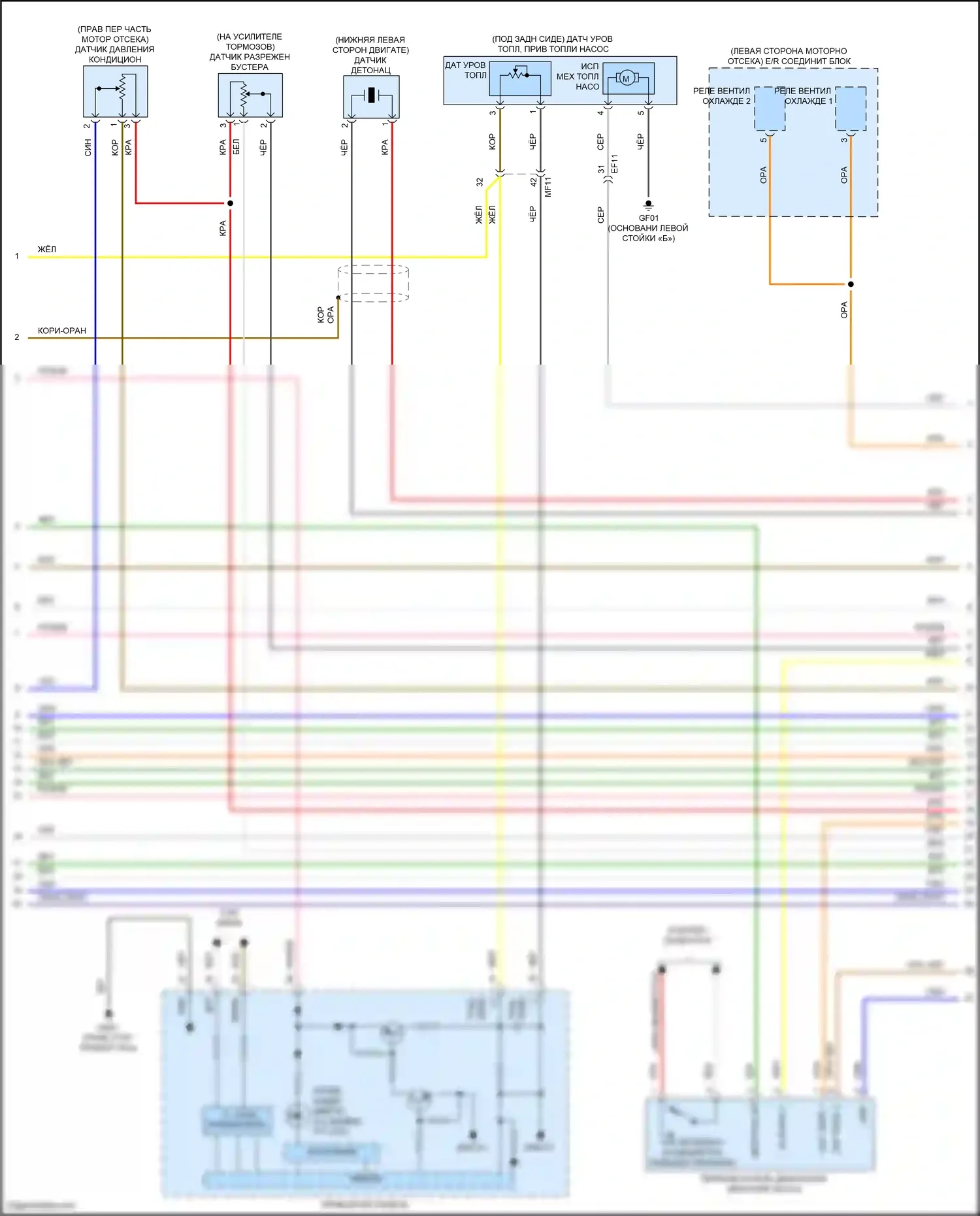 Avante Hyundai VII (2020-2024): Электросхема двигателя 2.0l (2 из 8) 