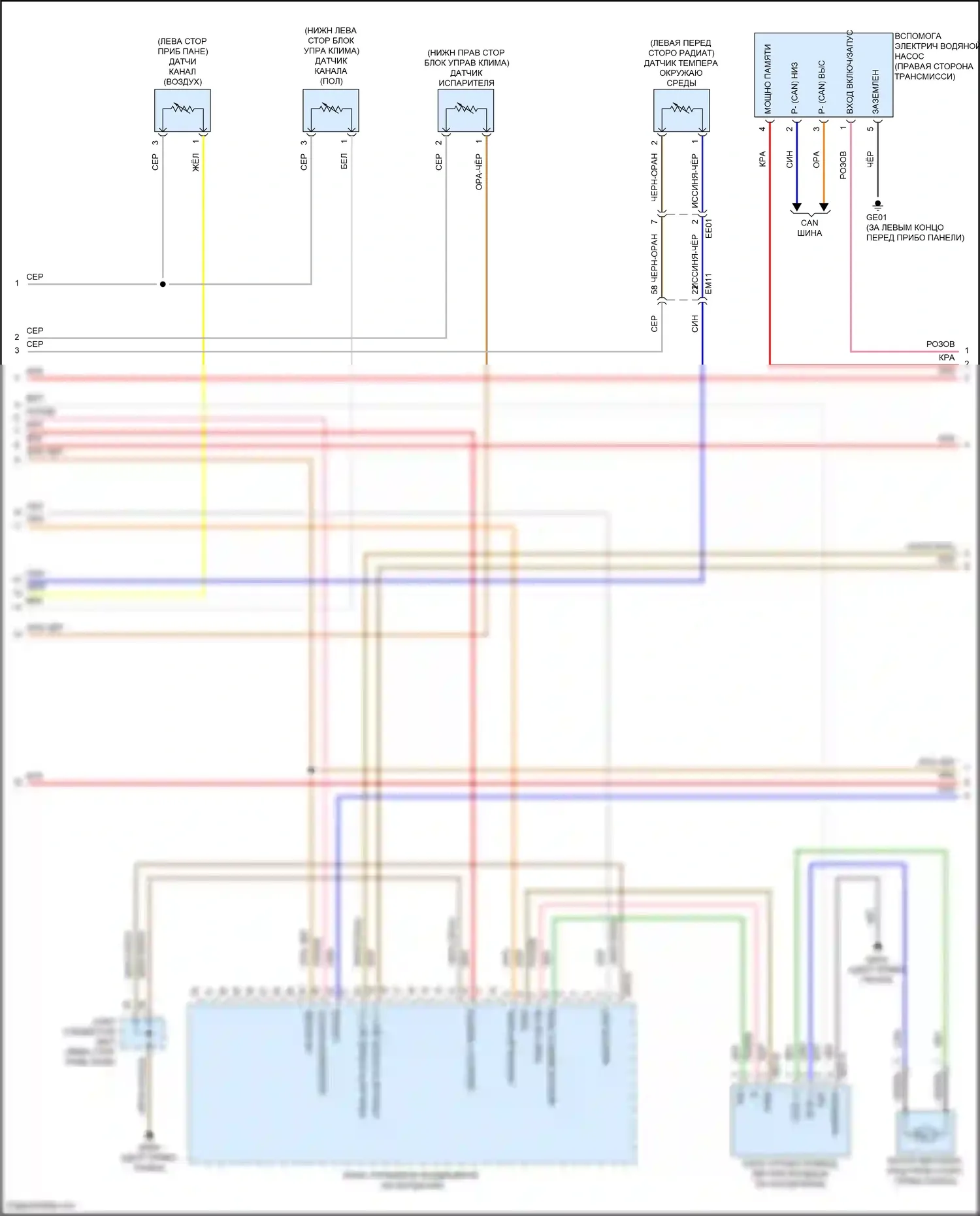 Avante Hyundai VII (2020-2024): Электросхема климат контроля, гибрид (3 из 5) 