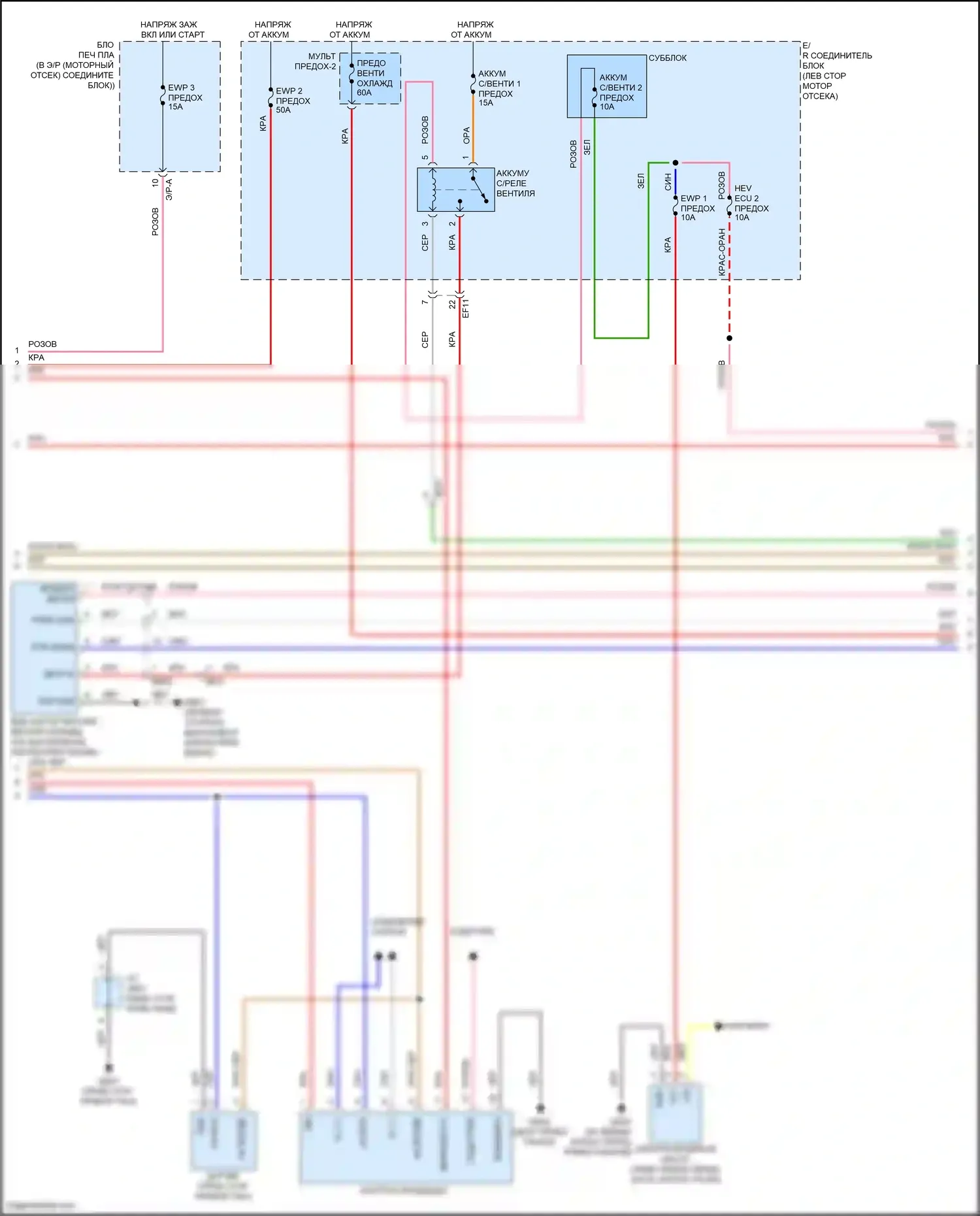 Avante Hyundai VII (2020-2024): Электросхема климат контроля, гибрид (4 из 5) 