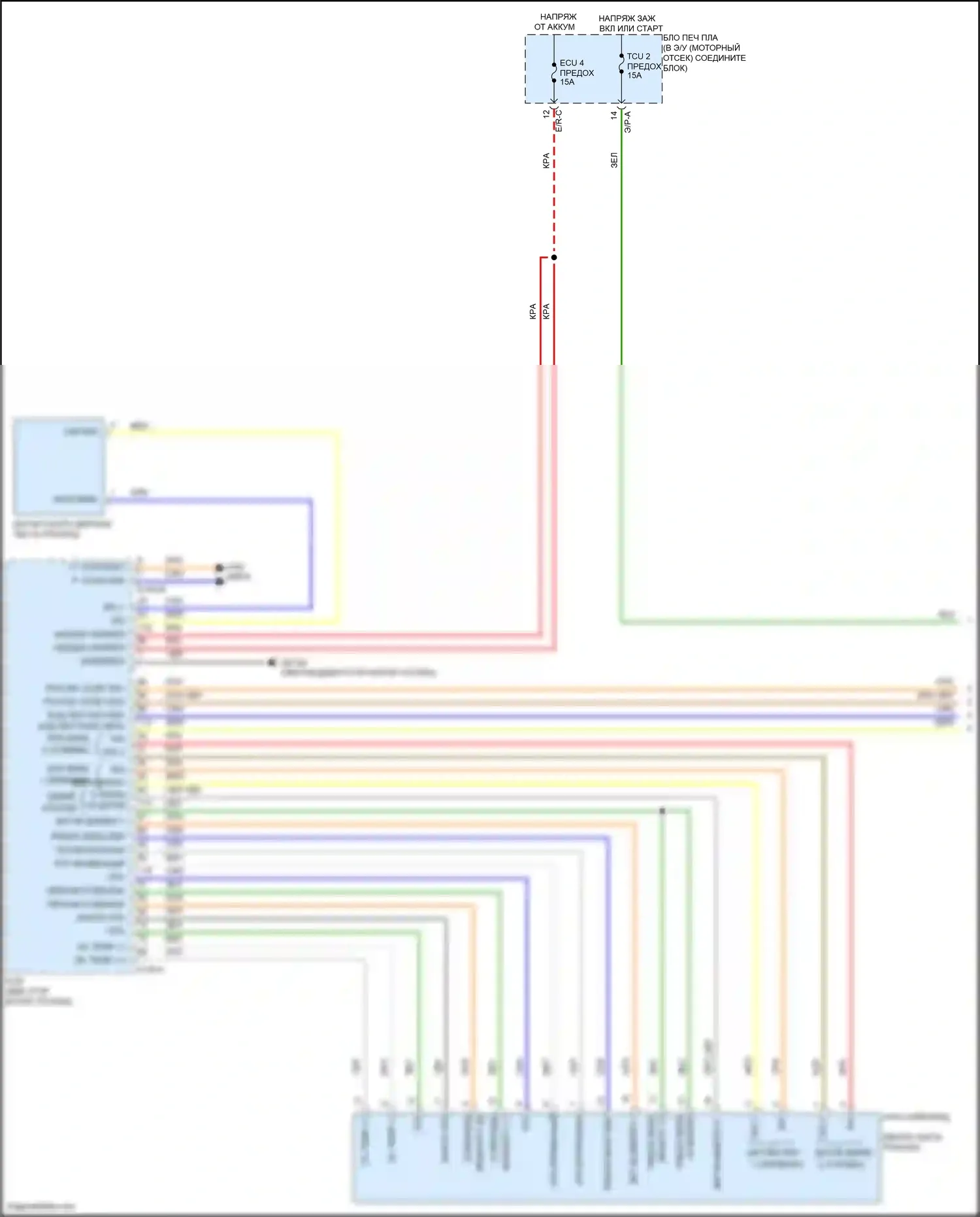 Avante Hyundai VII (2020-2024): 2.0l, электросхема коробки передач (1 из 3) 
