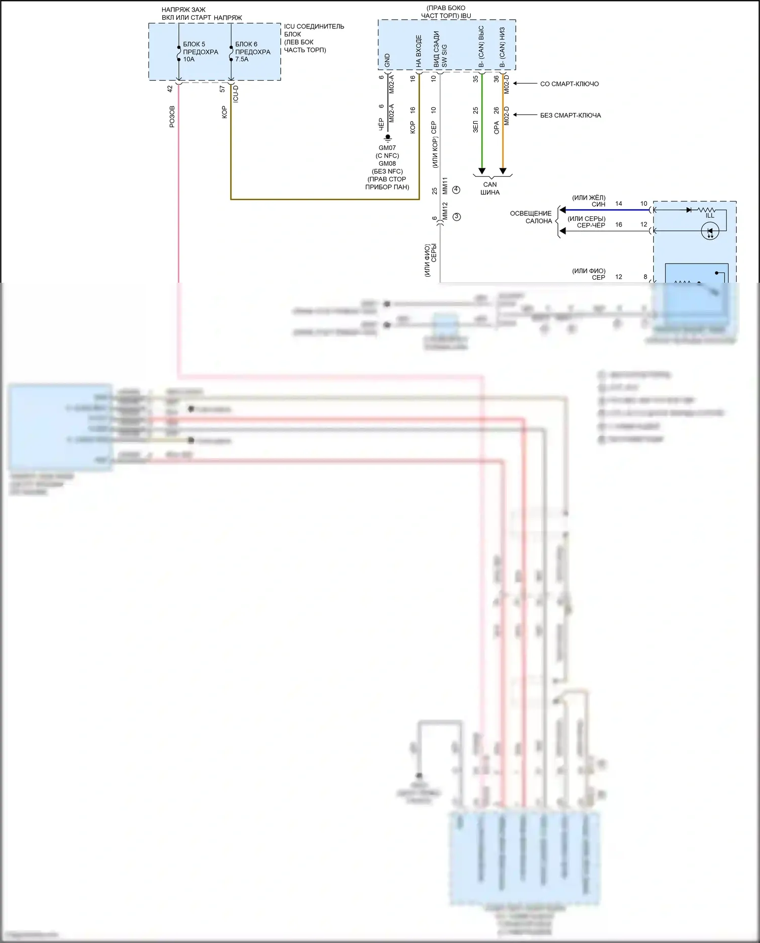Avante Hyundai VII (2020-2024): Электросхема камеры заднего вида 