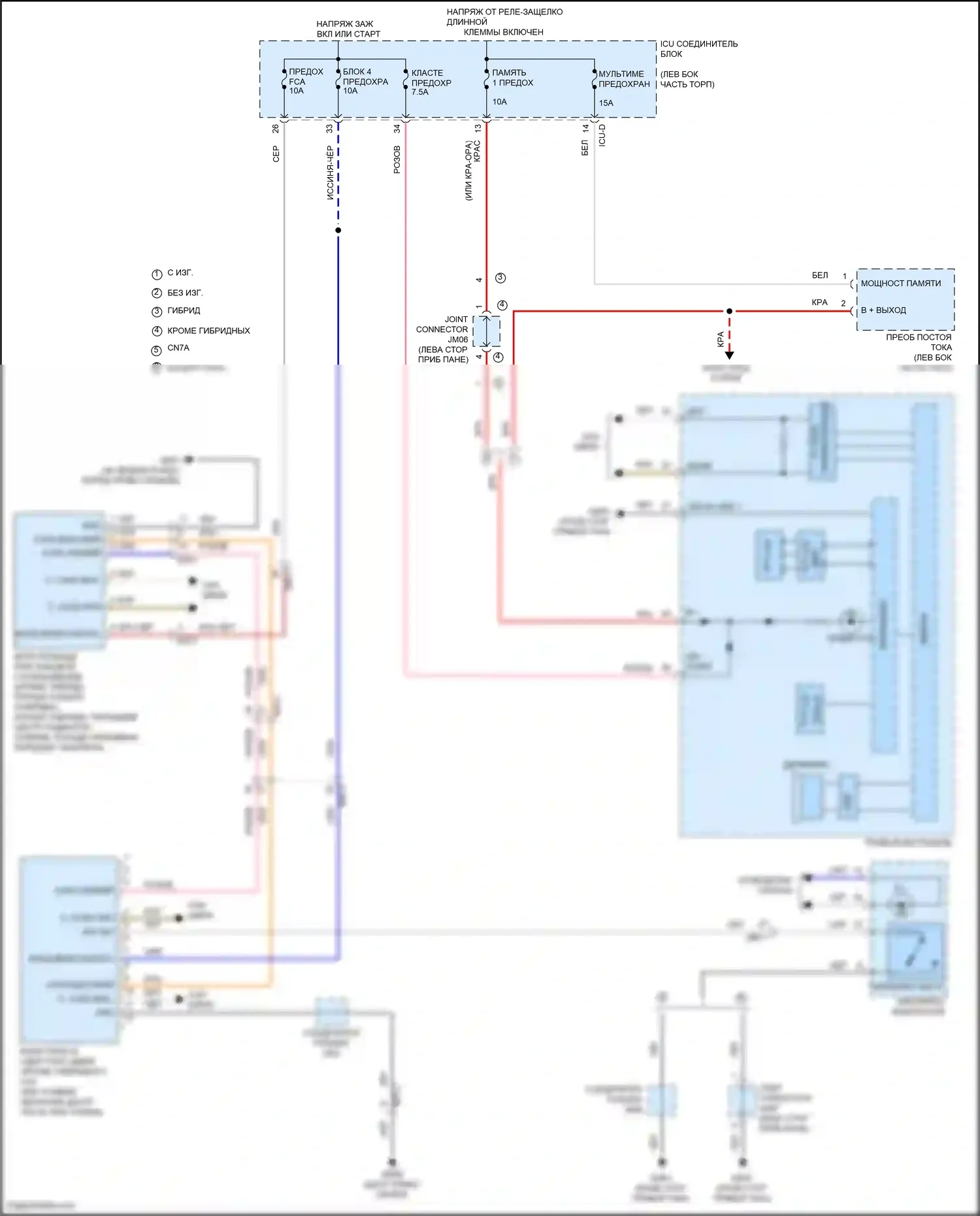 Avante Hyundai VII (2020-2024): Электросхема помощи в удержании полосы движения 