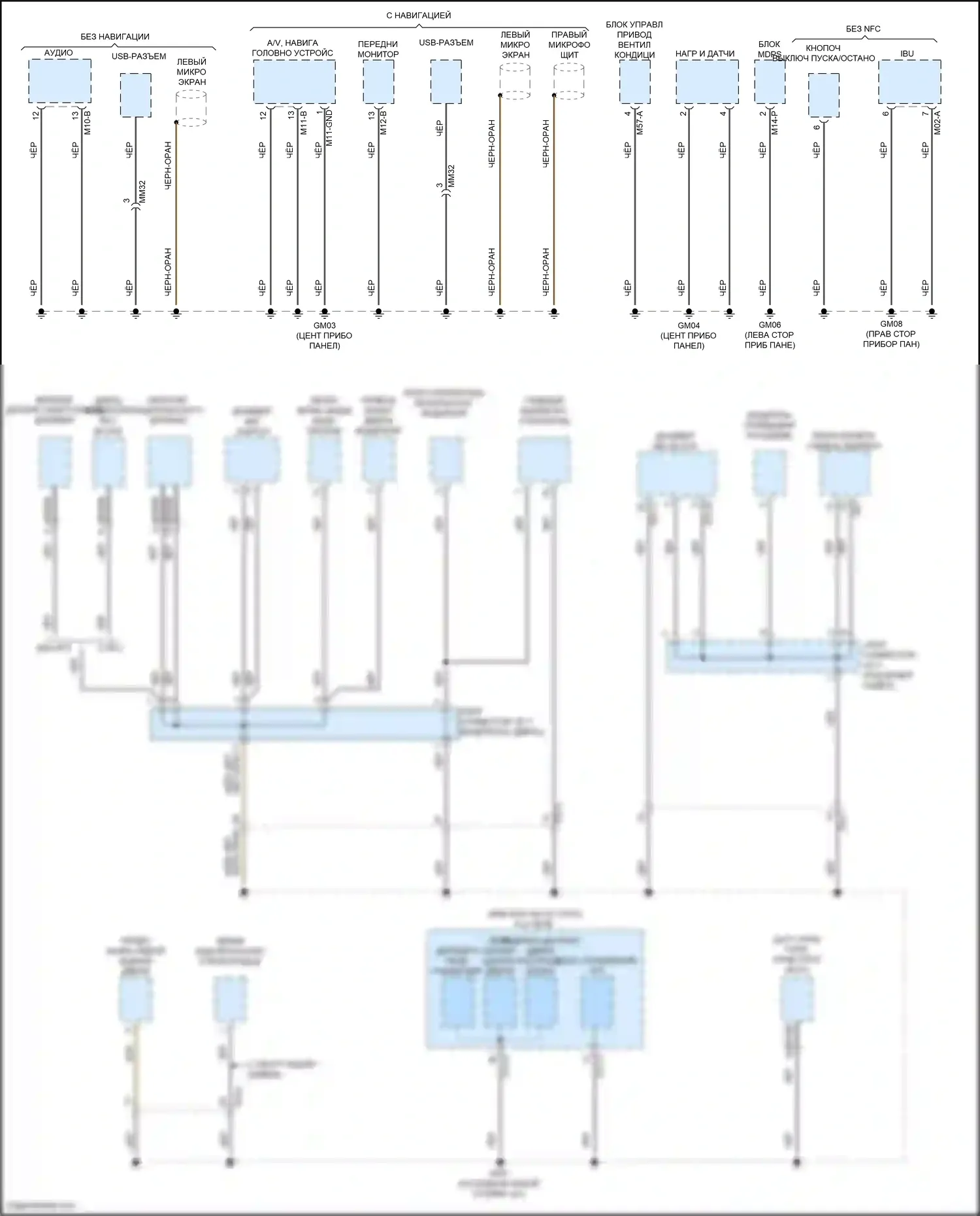 Avante Hyundai VII (2020-2024): Электросхема разводки массы, гибридная (2 из 4) 