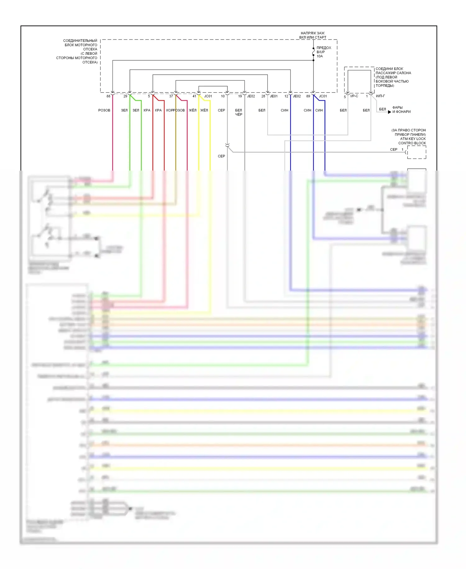 Azera Hyundai I (2005-2011): Электросхема коробки передач (1 из 2) 