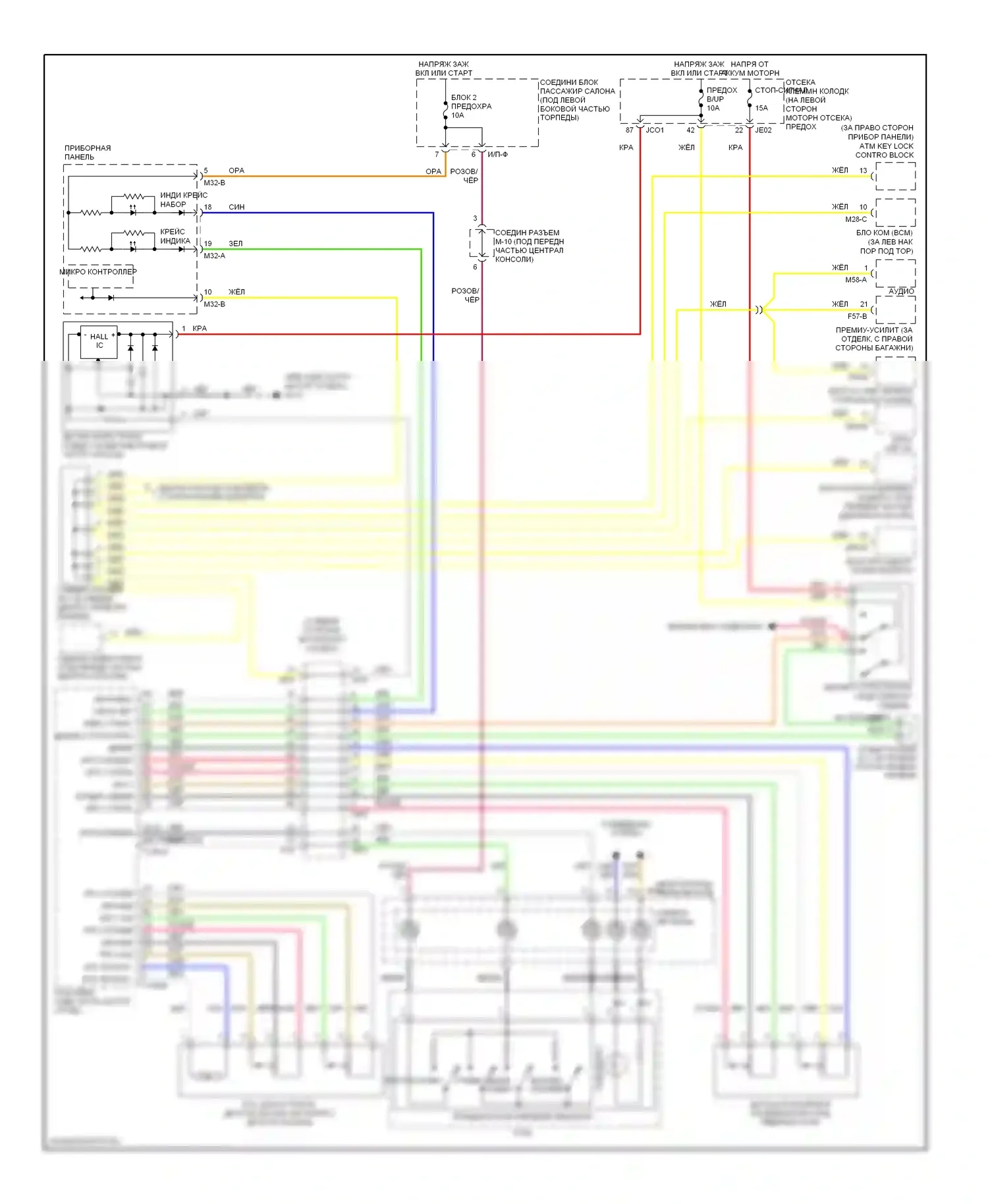 Azera Hyundai I (2005-2011): Электросхема круиз-контроля 