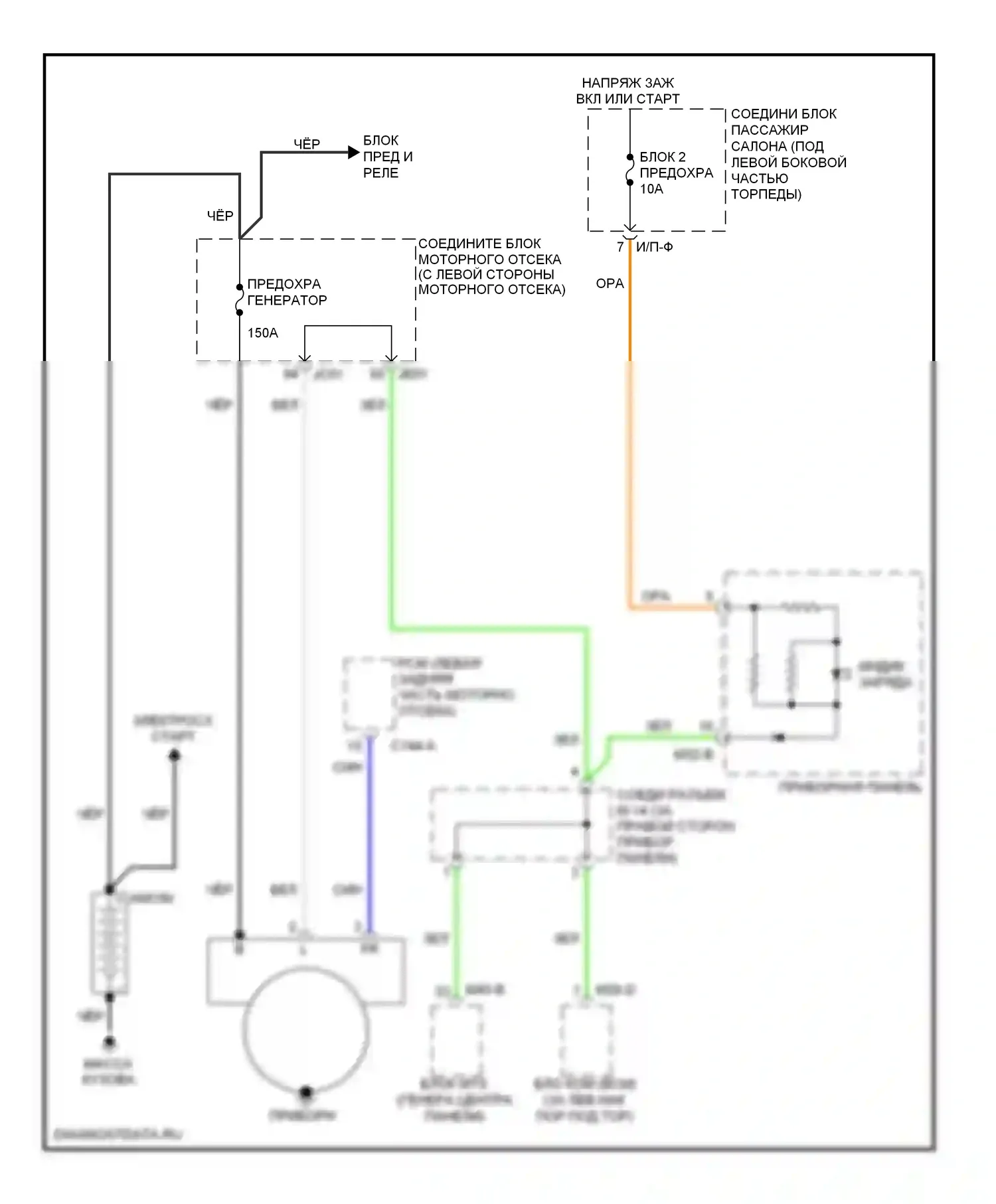 Azera Hyundai I (2005-2011): Электросхема генератора 