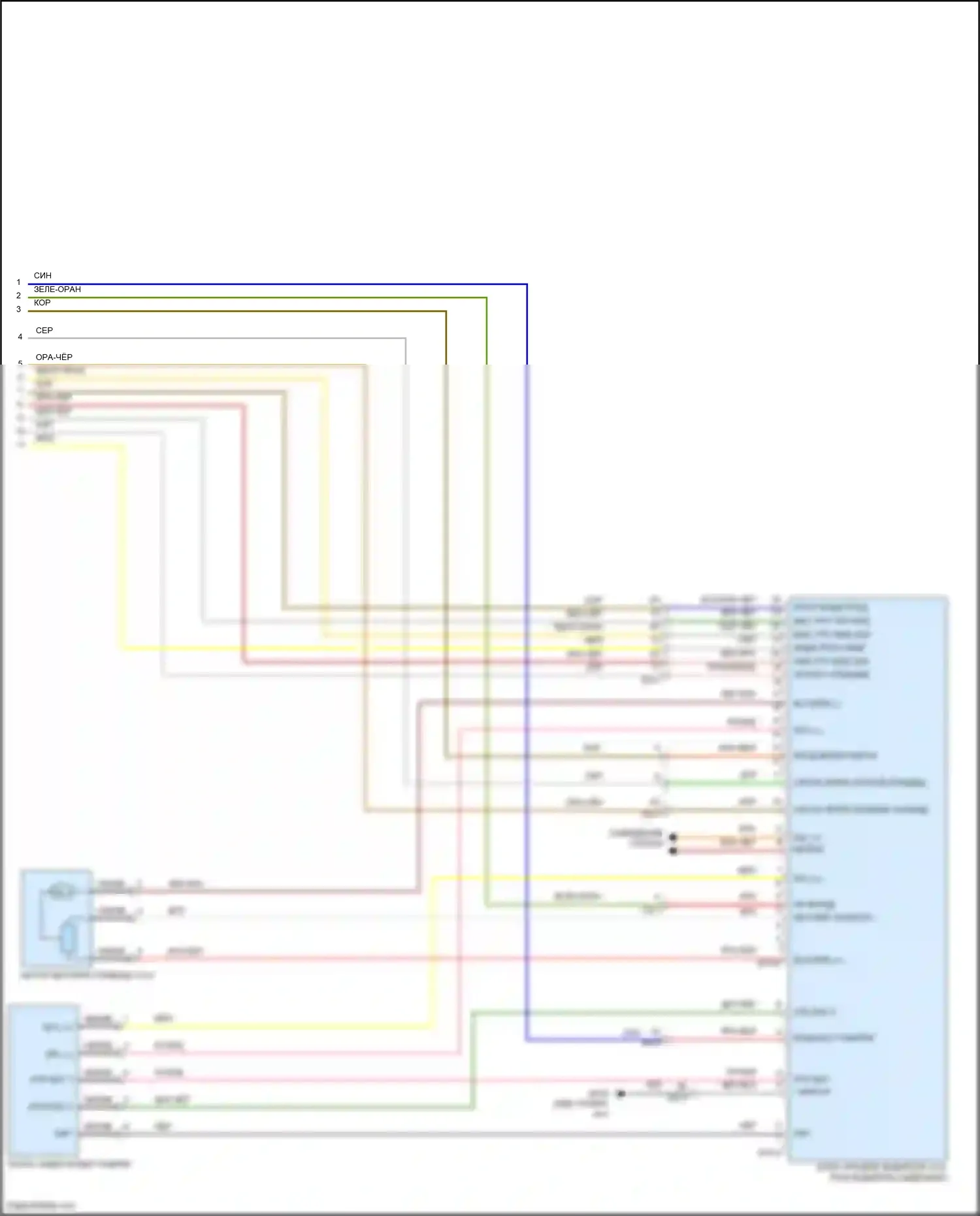 Azera Hyundai II рестайлинг (2014-2017): Электросхема сидений климат-контроля (2 из 2) 