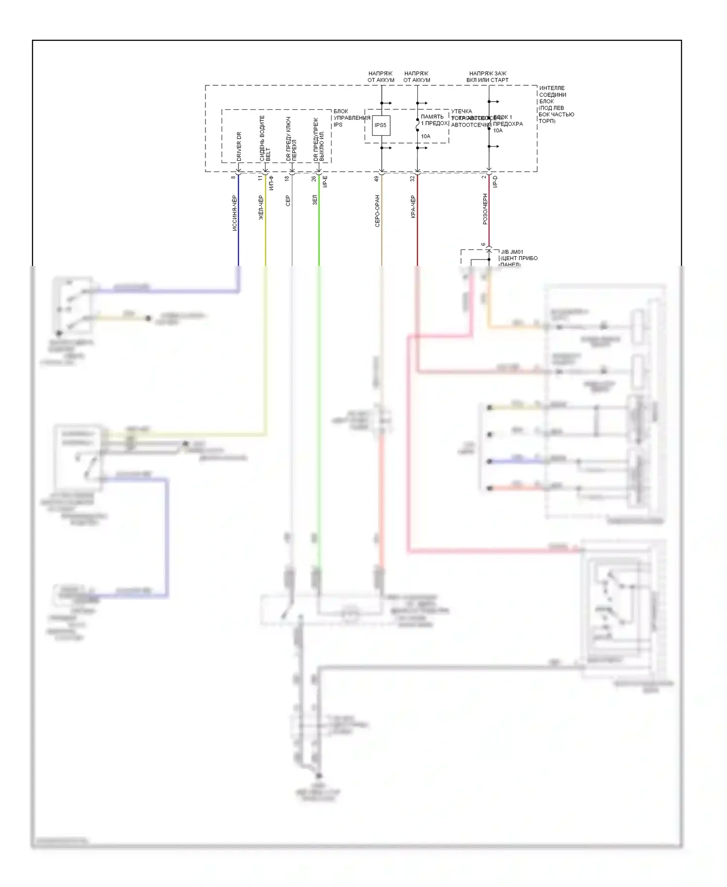 Azera Hyundai II (2011-2014): Электросхема утора 