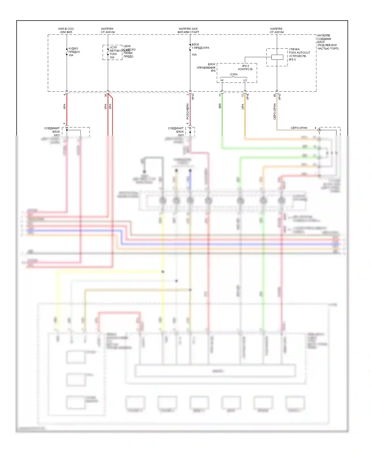 Azera Hyundai II (2011-2014): Электросхема навигации (3 из 4) 