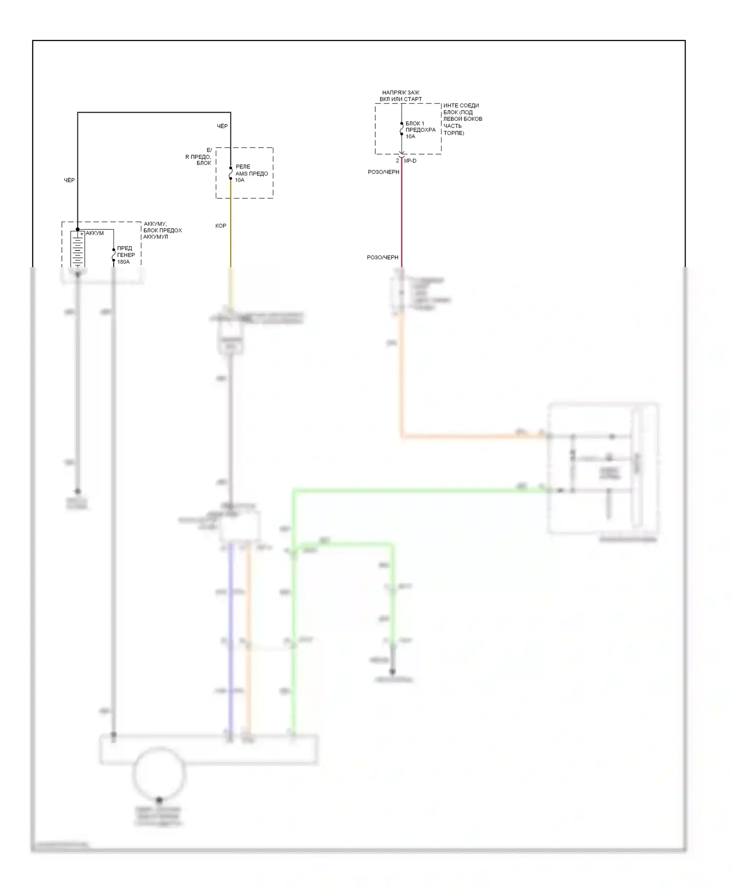 Azera Hyundai II (2011-2014): Электросхема генератора 