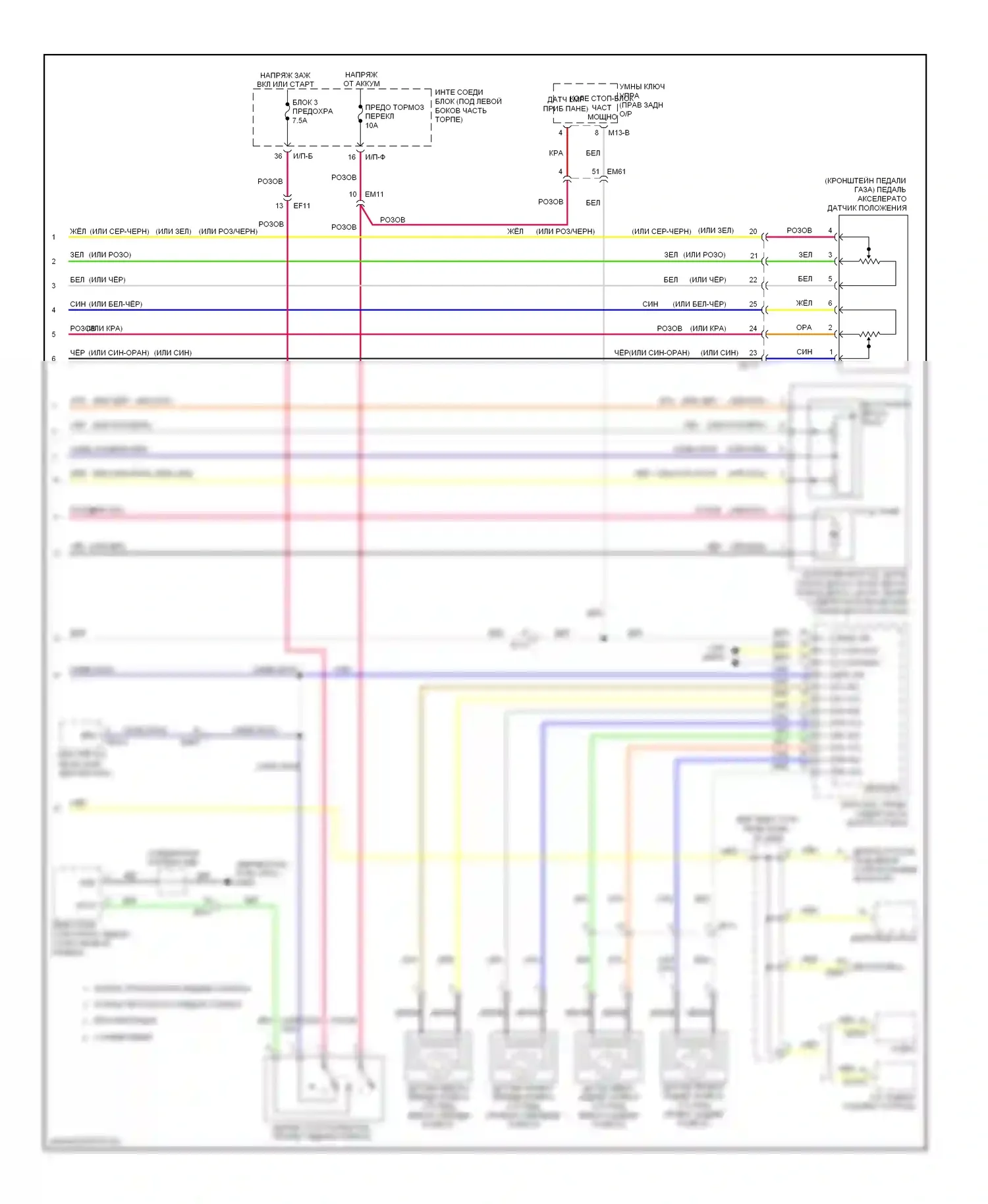 Elantra Hyundai V рестайлинг (2013-2016): Электросхема круиз-контроля (3 из 3) 