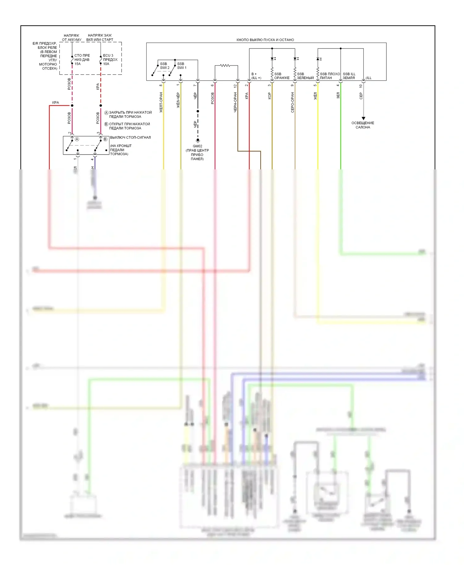 Elantra Hyundai V (2010-2014): Электросхема иммобилайзера, с интеллектуальной системой ключей (2 из 3) 