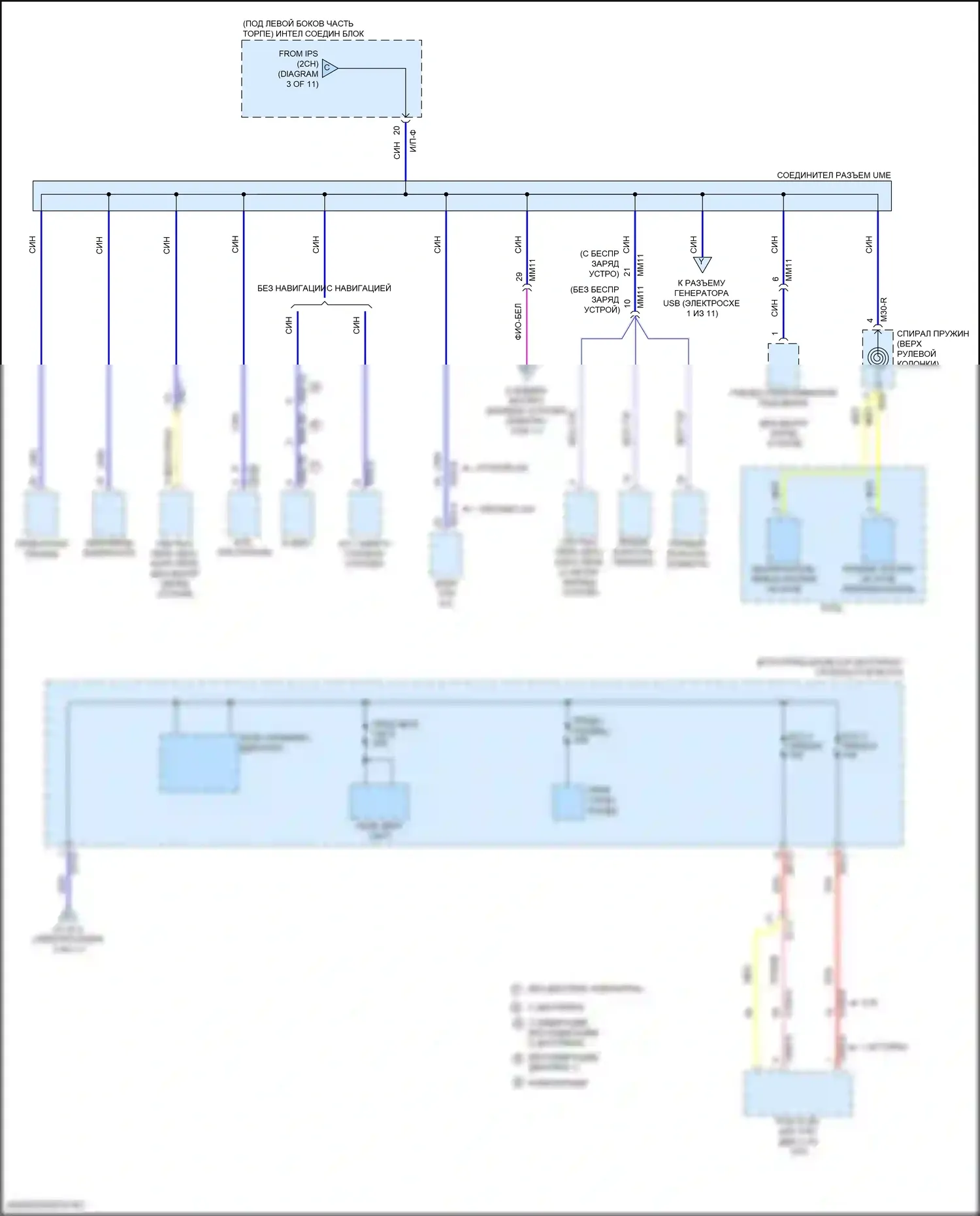 Elantra Hyundai VI рестайлинг (2018-2020): Электросхема блока предохранителей реле, ада (4 из 11) 