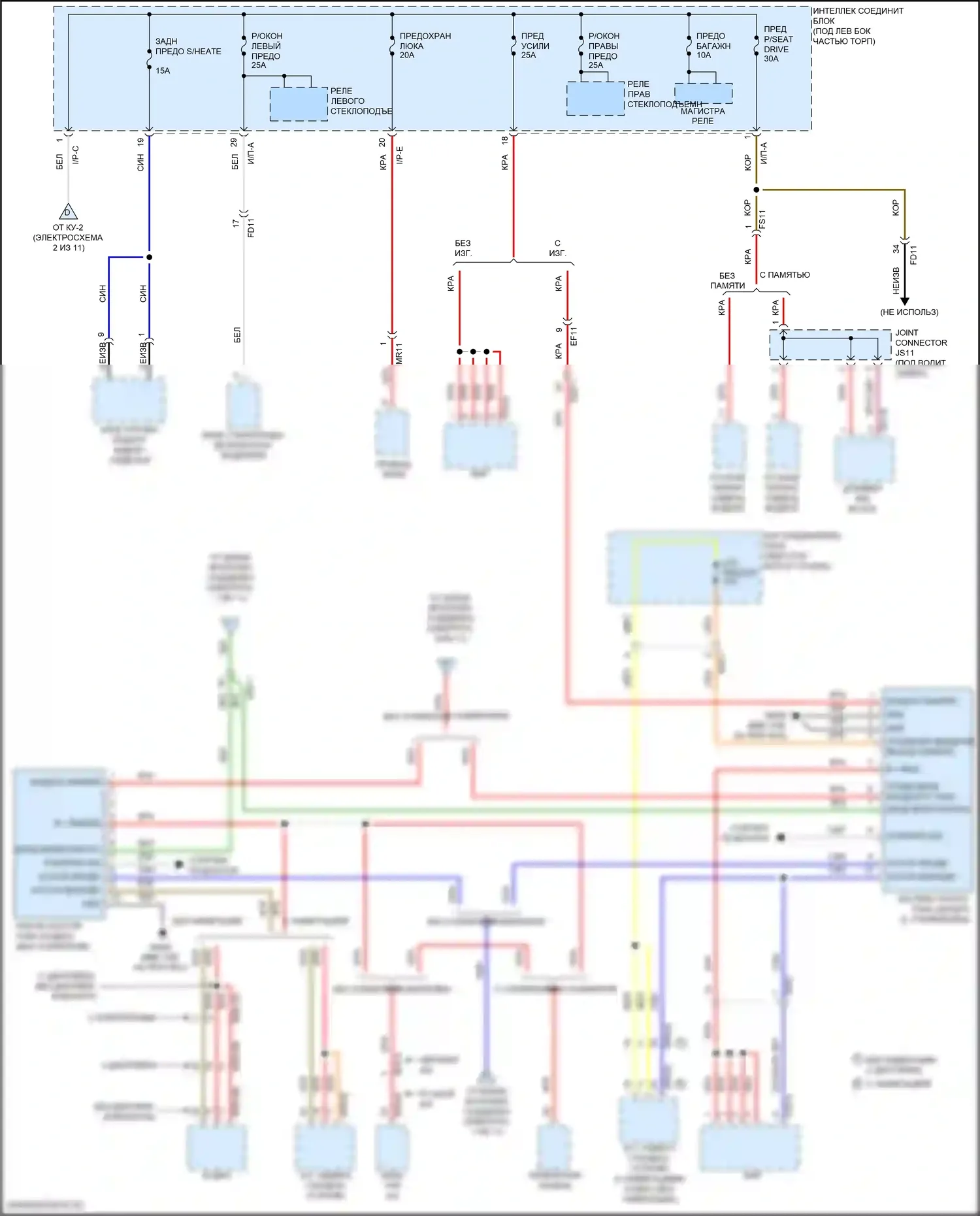 Elantra Hyundai VI рестайлинг (2018-2020): Электросхема блока предохранителей реле, ада (5 из 11) 