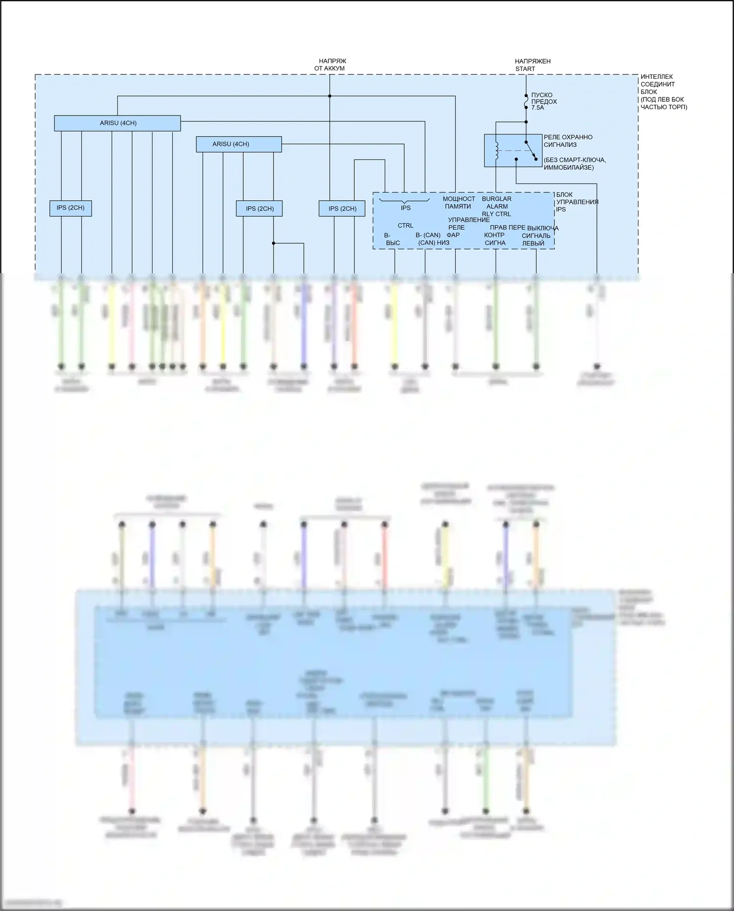 Elantra Hyundai VI рестайлинг (2018-2020): Электросхема блока управления ips, ada (2 из 2) 