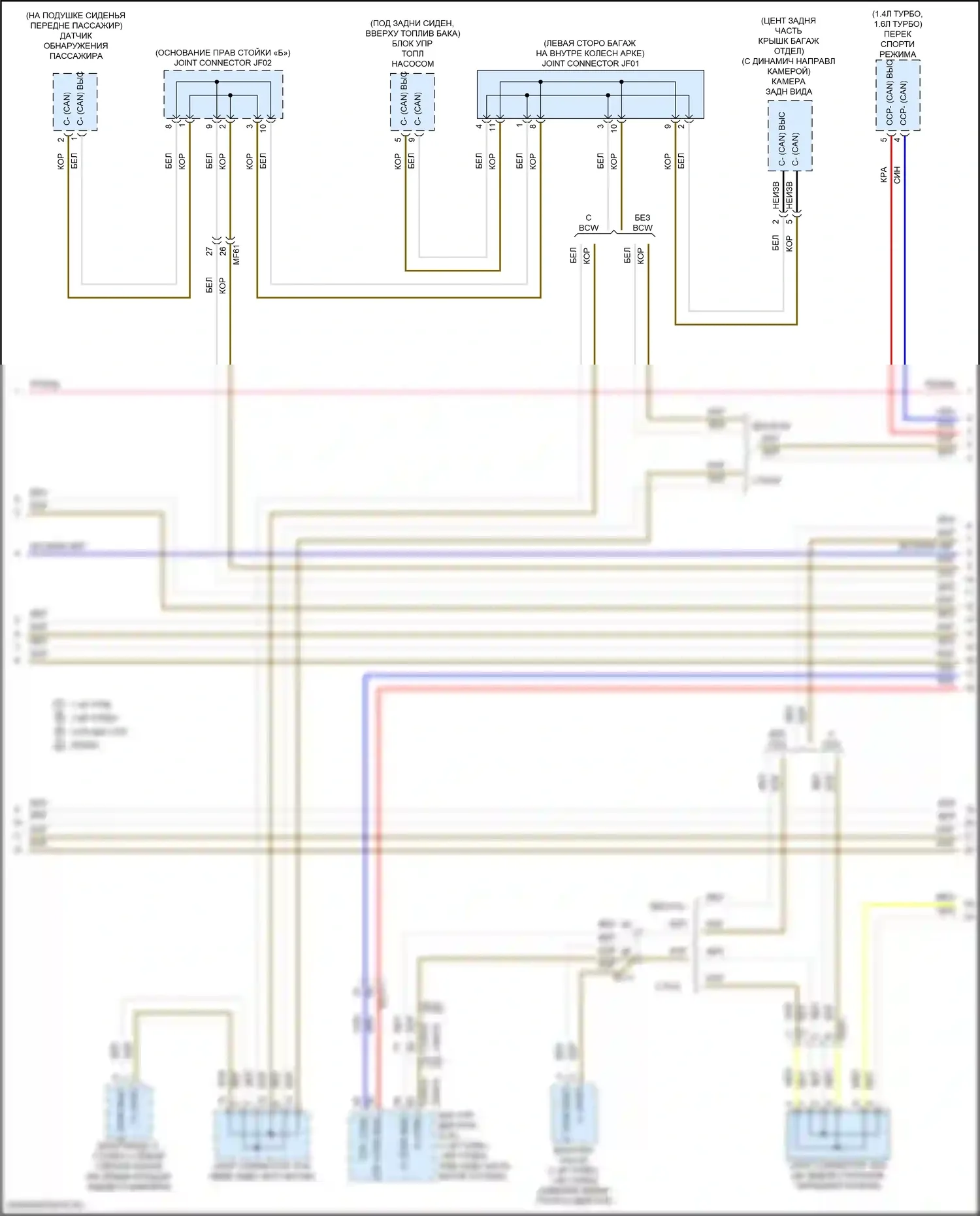 Elantra Hyundai VI рестайлинг (2018-2020): Can шина электросхема (2 из 3) 