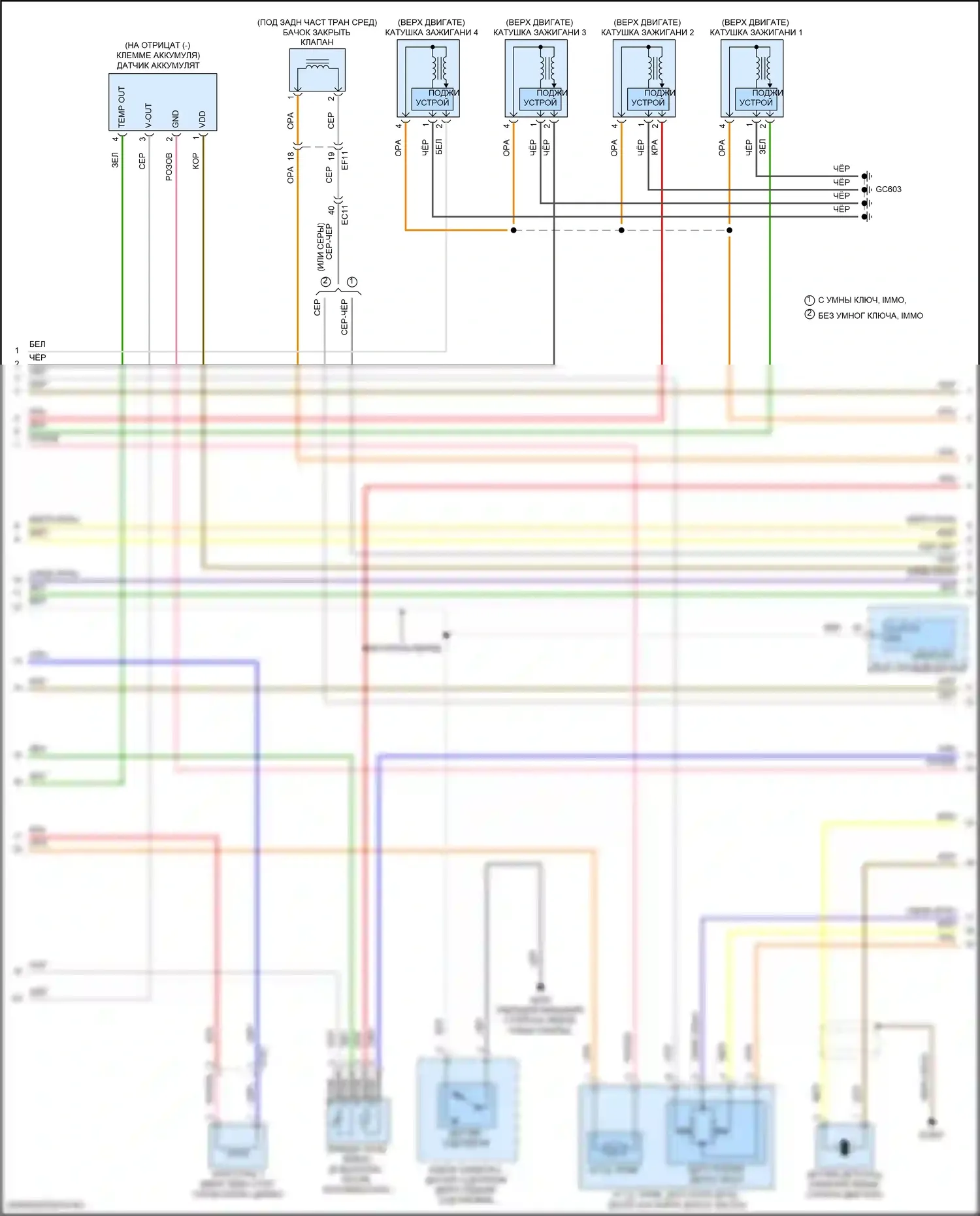 Elantra Hyundai VI рестайлинг (2018-2020): Электросхема двигателя 1,6л турбо (2 из 6) 