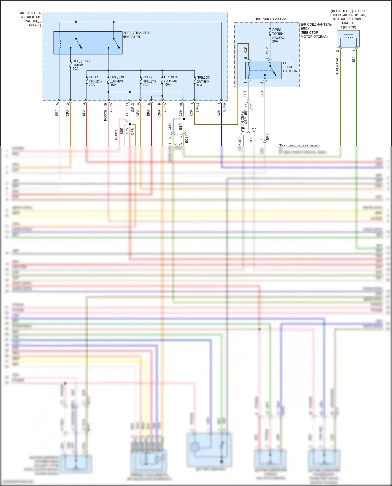Elantra Hyundai VI рестайлинг (2018-2020): Электросхема двигателя 1,6л турбо (4 из 6) 