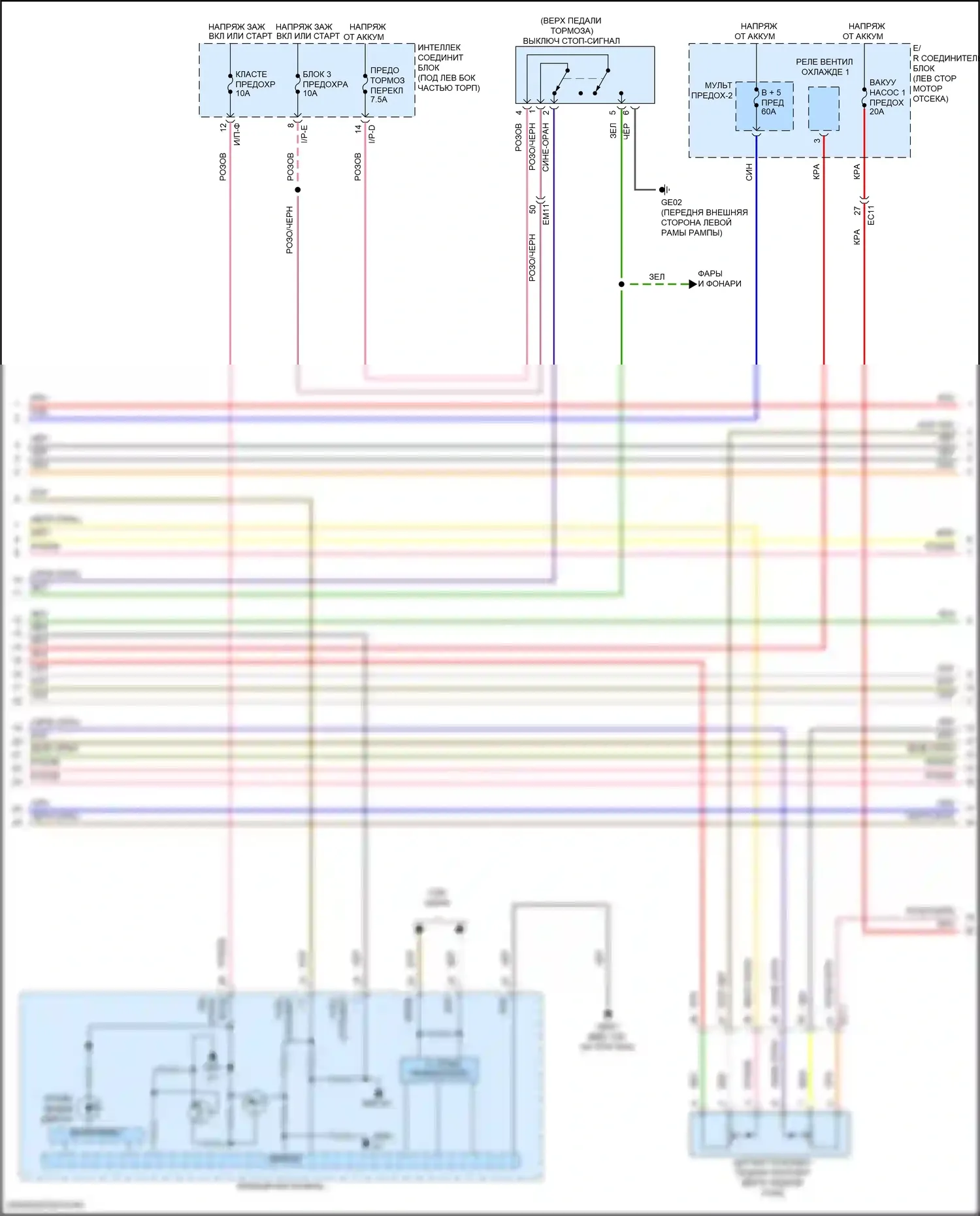 Elantra Hyundai VI рестайлинг (2018-2020): Электросхема двигателя 1,6л турбо (5 из 6) 