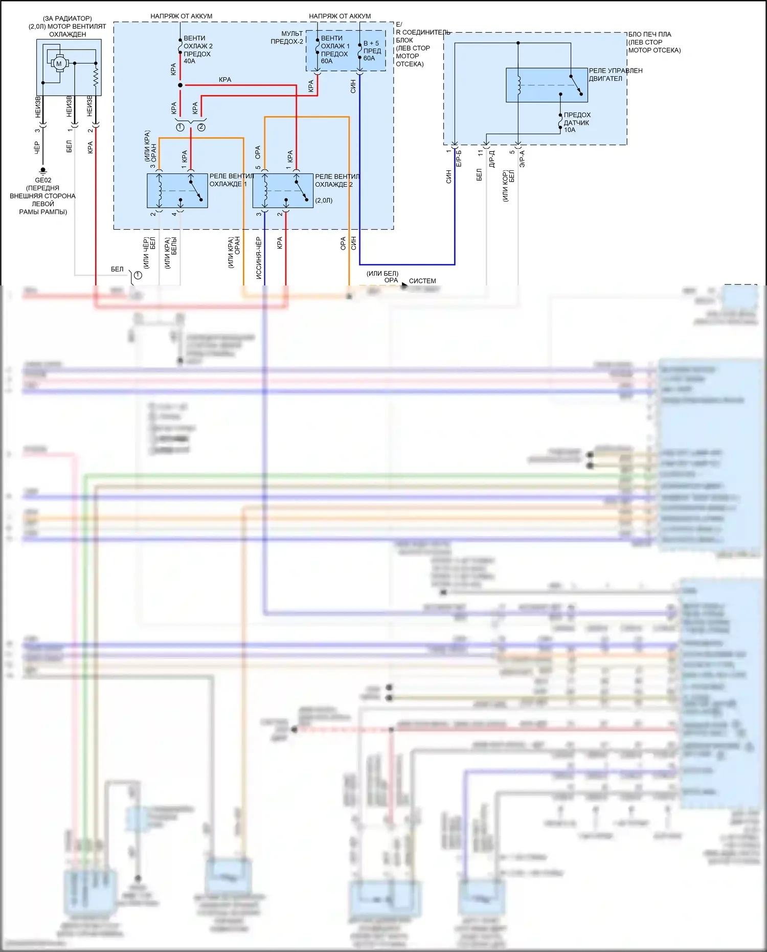 Elantra Hyundai VI рестайлинг (2018-2020): Электросхема климат контроля (3 из 3) 