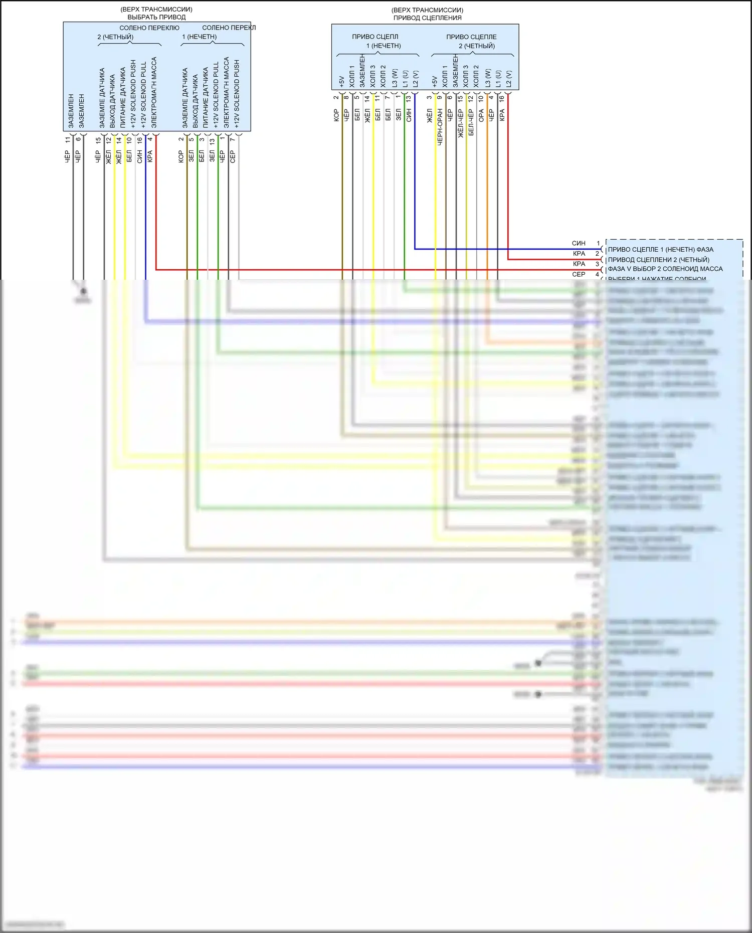 Elantra Hyundai VI рестайлинг (2018-2020): 1,6л турбо, электросхема коробки передач (3 из 3) 