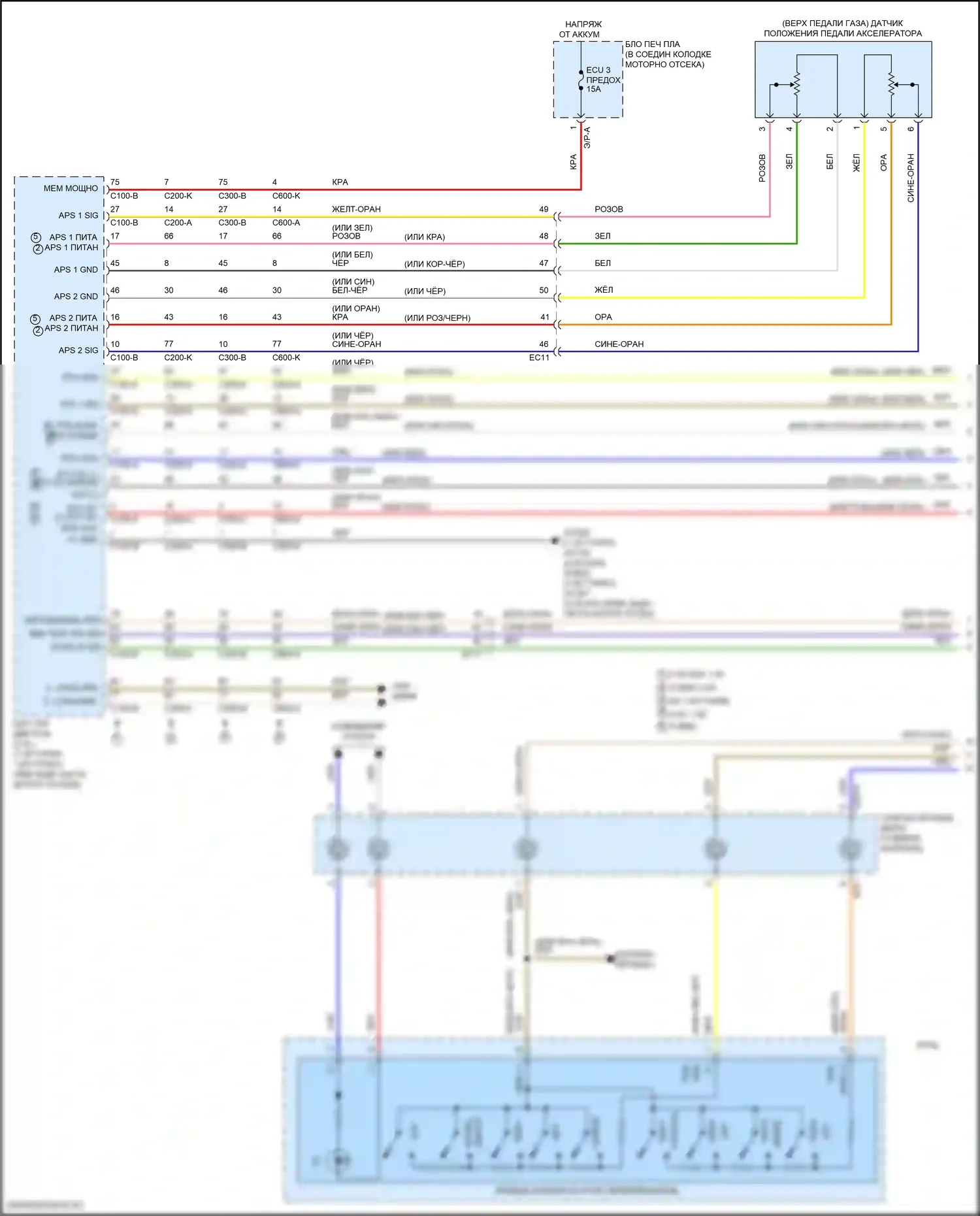 Elantra Hyundai VI рестайлинг (2018-2020): Электросхема круиз-контроля (1 из 3) 