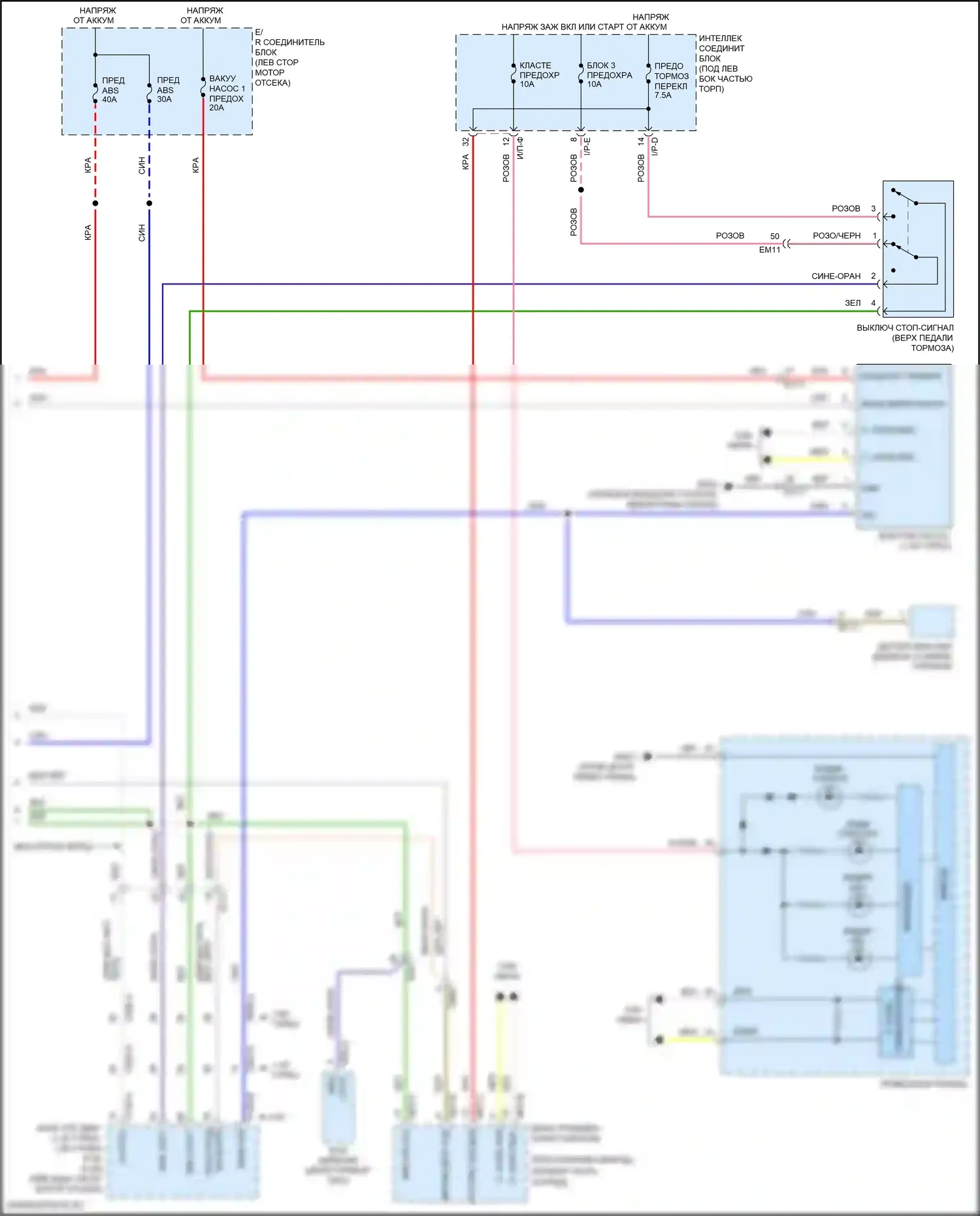 Elantra Hyundai VI (2015-2019): Антиблокировочная система abs электросхема (2 из 2) 