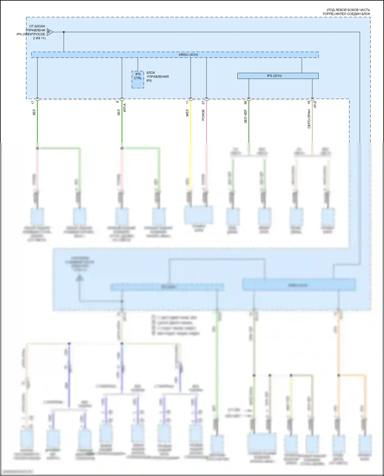 Elantra Hyundai VI (2015-2019): Электросхема блока предохранителей реле (3 из 11) 