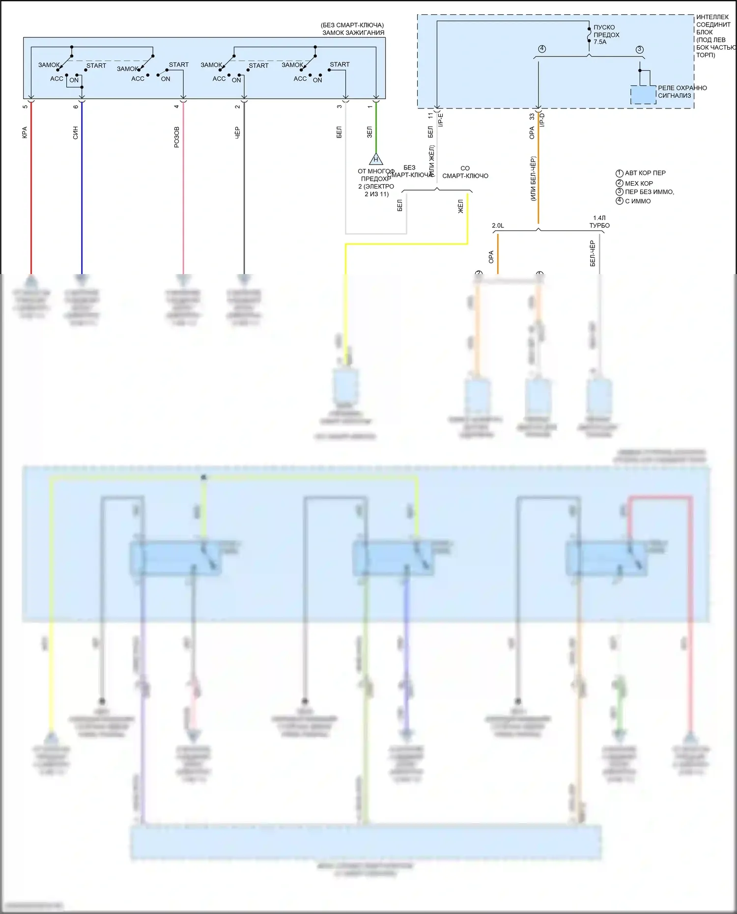 Elantra Hyundai VI (2015-2019): Электросхема блока предохранителей реле (6 из 11) 
