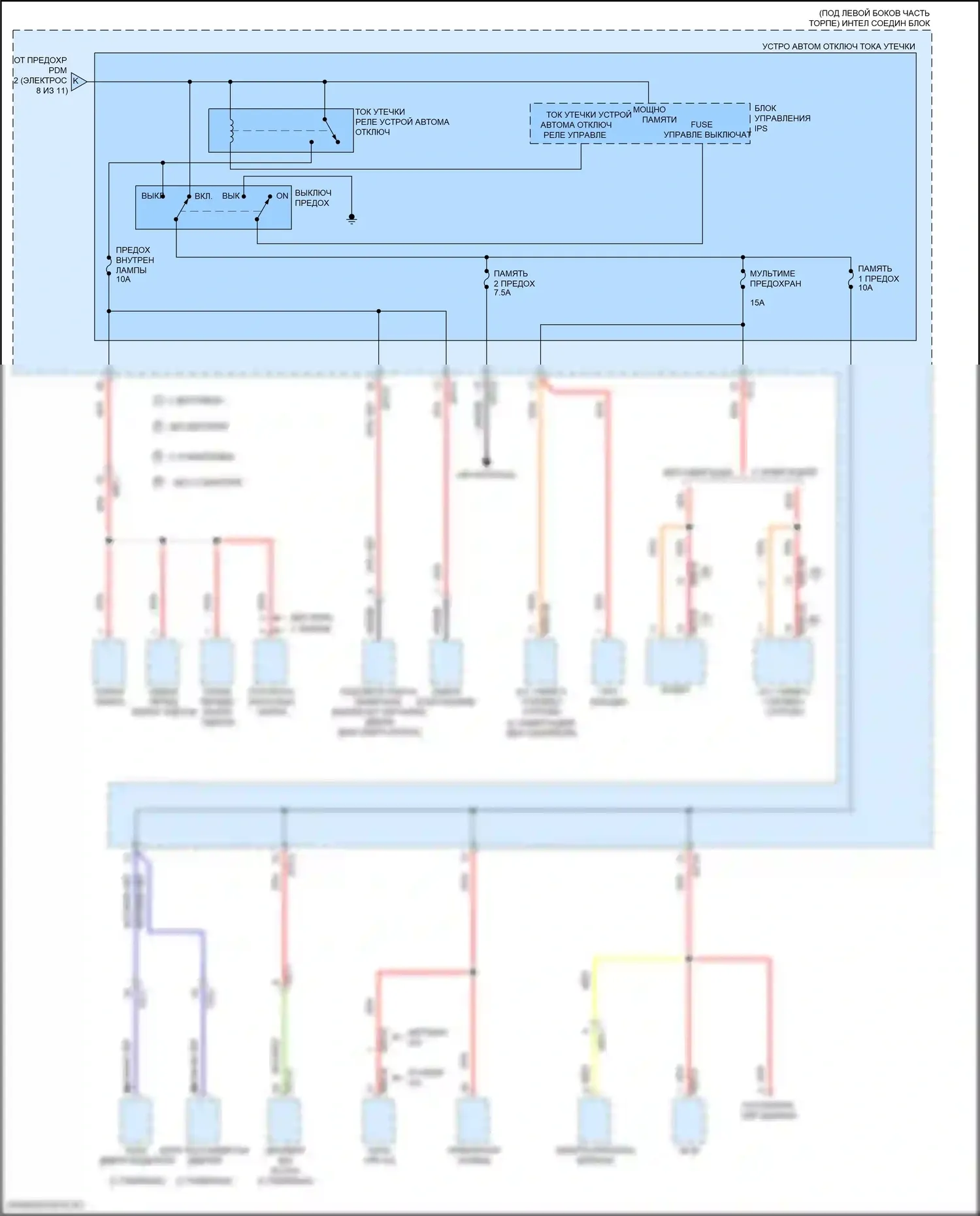Elantra Hyundai VI (2015-2019): Электросхема блока предохранителей реле (9 из 11) 