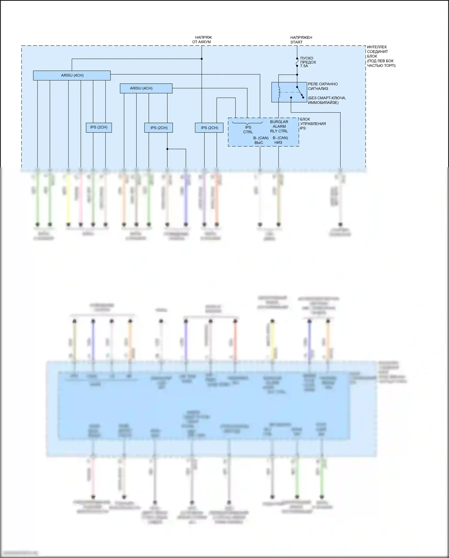 Elantra Hyundai VI (2015-2019): Электросхема блока управления ips (2 из 2) 