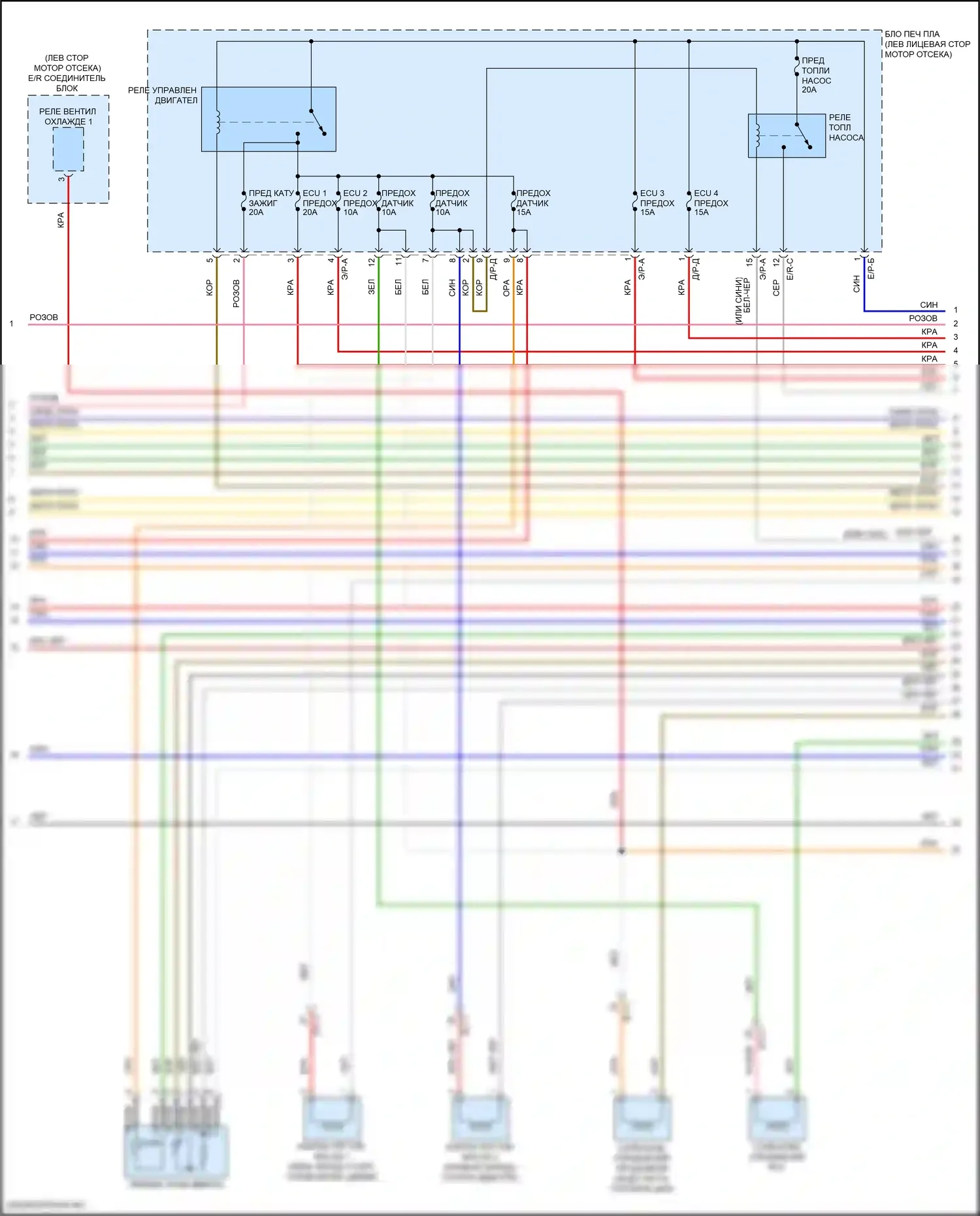 Elantra Hyundai VI (2015-2019): Электросхема двигателя 1.4л турбо (3 из 6) 