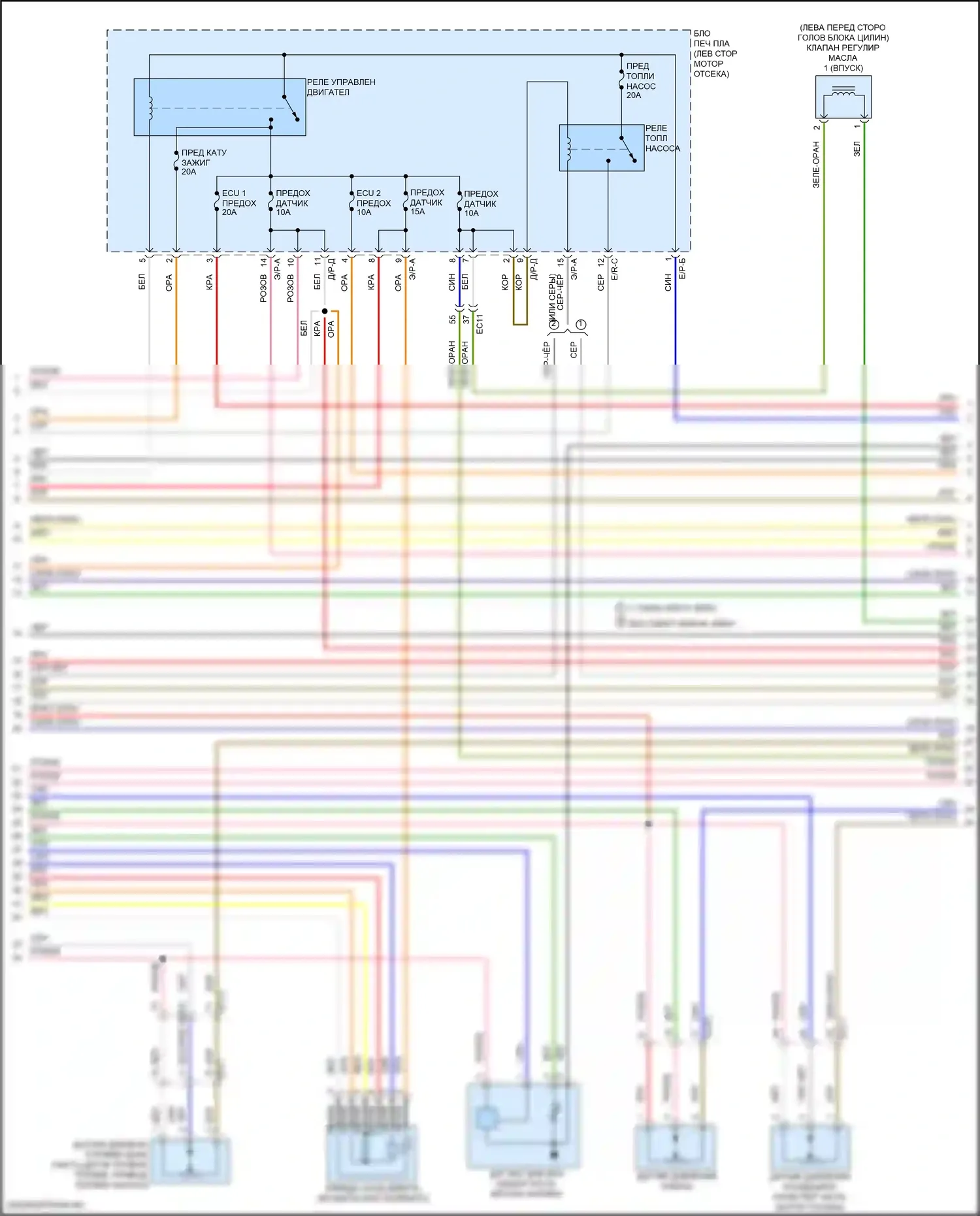 Elantra Hyundai VI (2015-2019): Электросхема двигателя 1,6л турбо (4 из 6) 