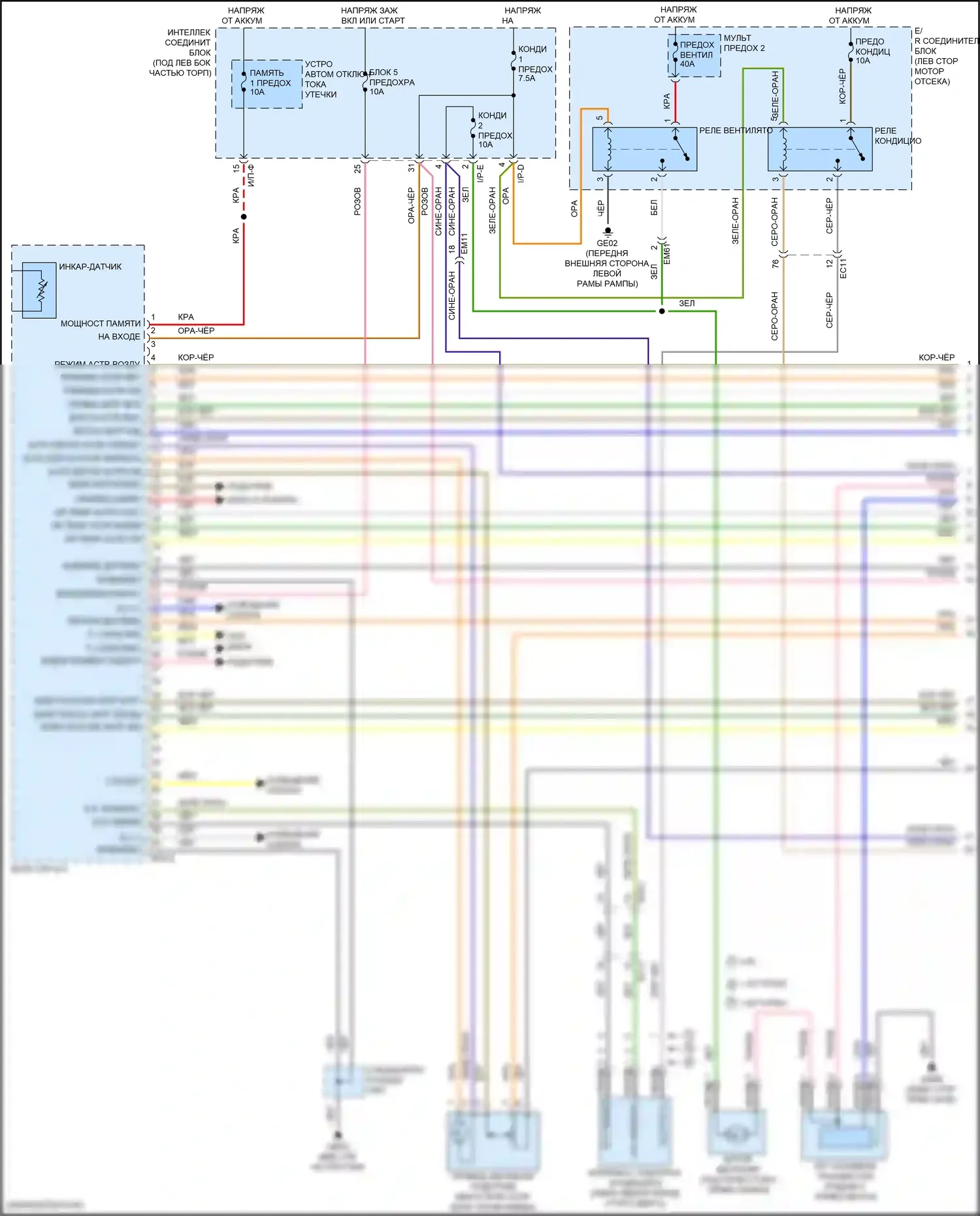 Elantra Hyundai VI (2015-2019): Электросхема климат контроля (1 из 3) 
