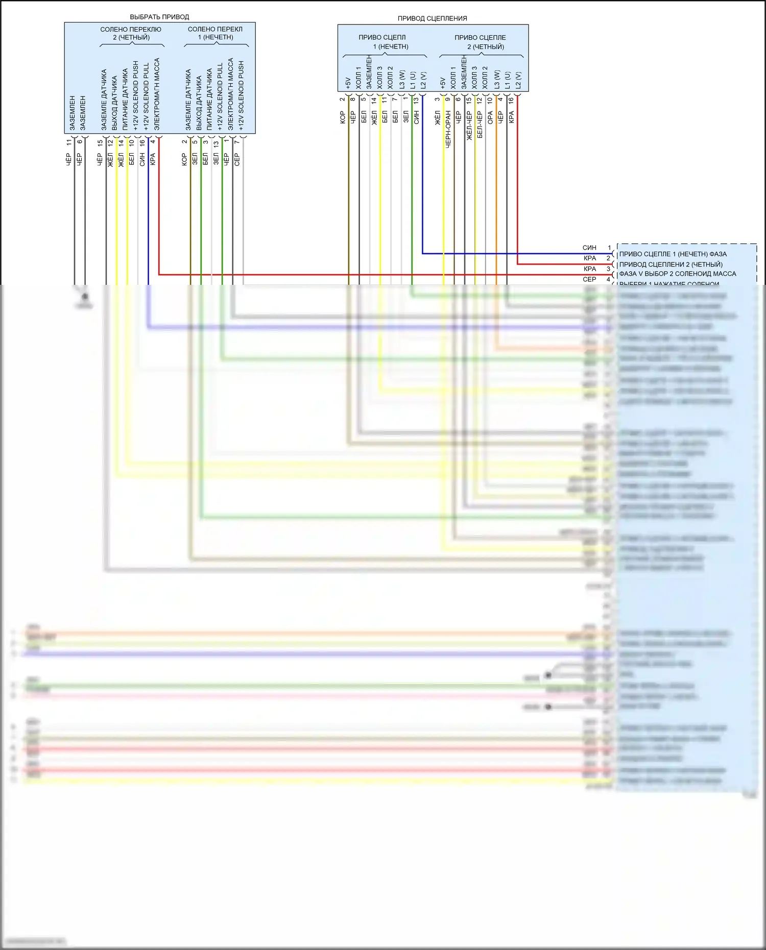 Elantra Hyundai VI (2015-2019): 1,6л турбо, электросхема коробки передач (3 из 3) 