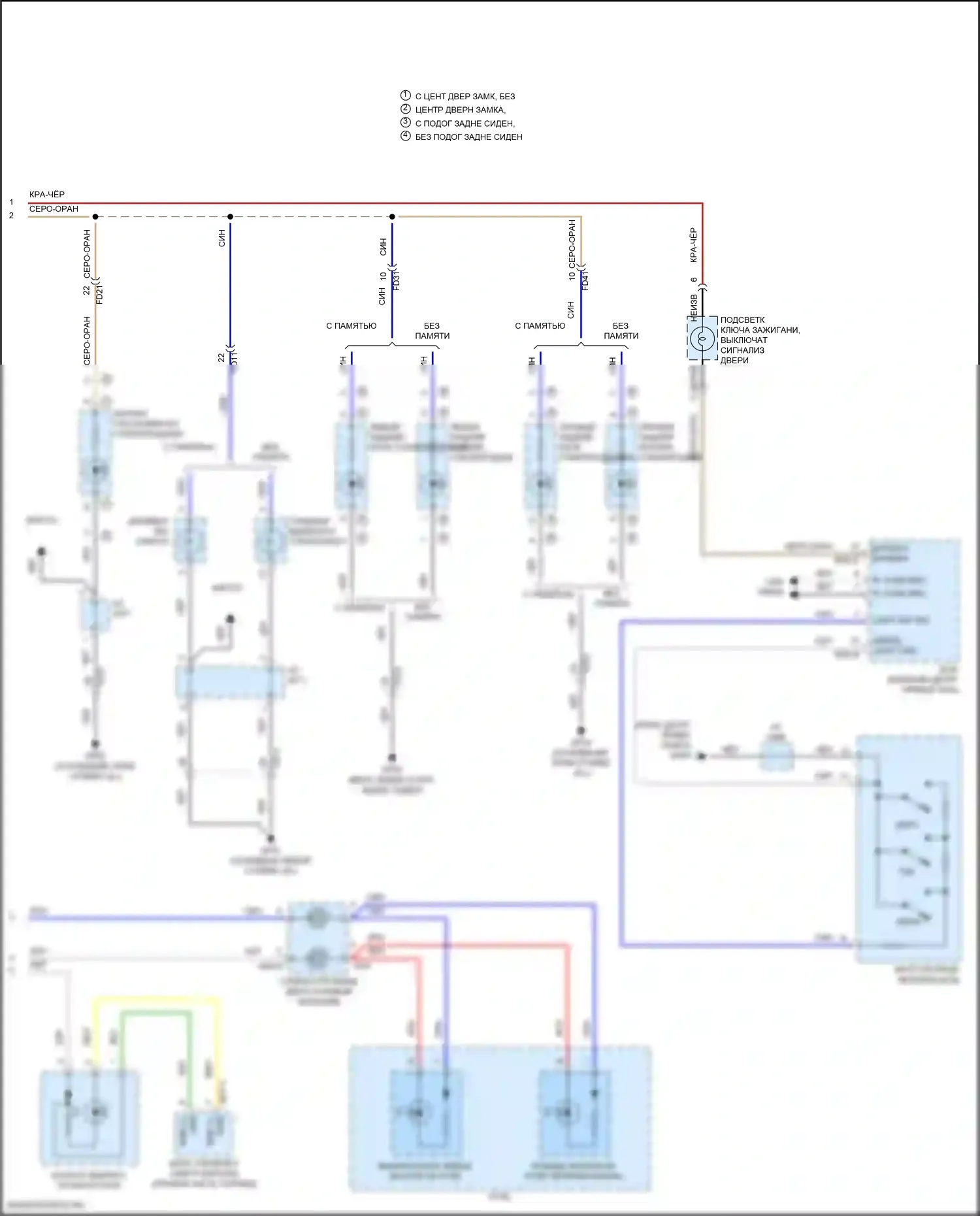 Elantra Hyundai VI (2015-2019): Электросхема подсветки приборной панели (3 из 3) 