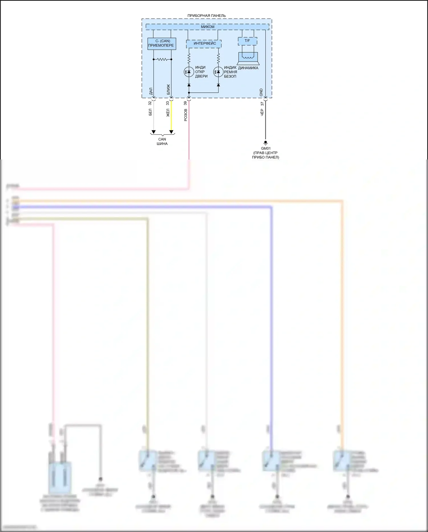 Elantra Hyundai VI (2015-2019): Электросхема звонка (2 из 2) 