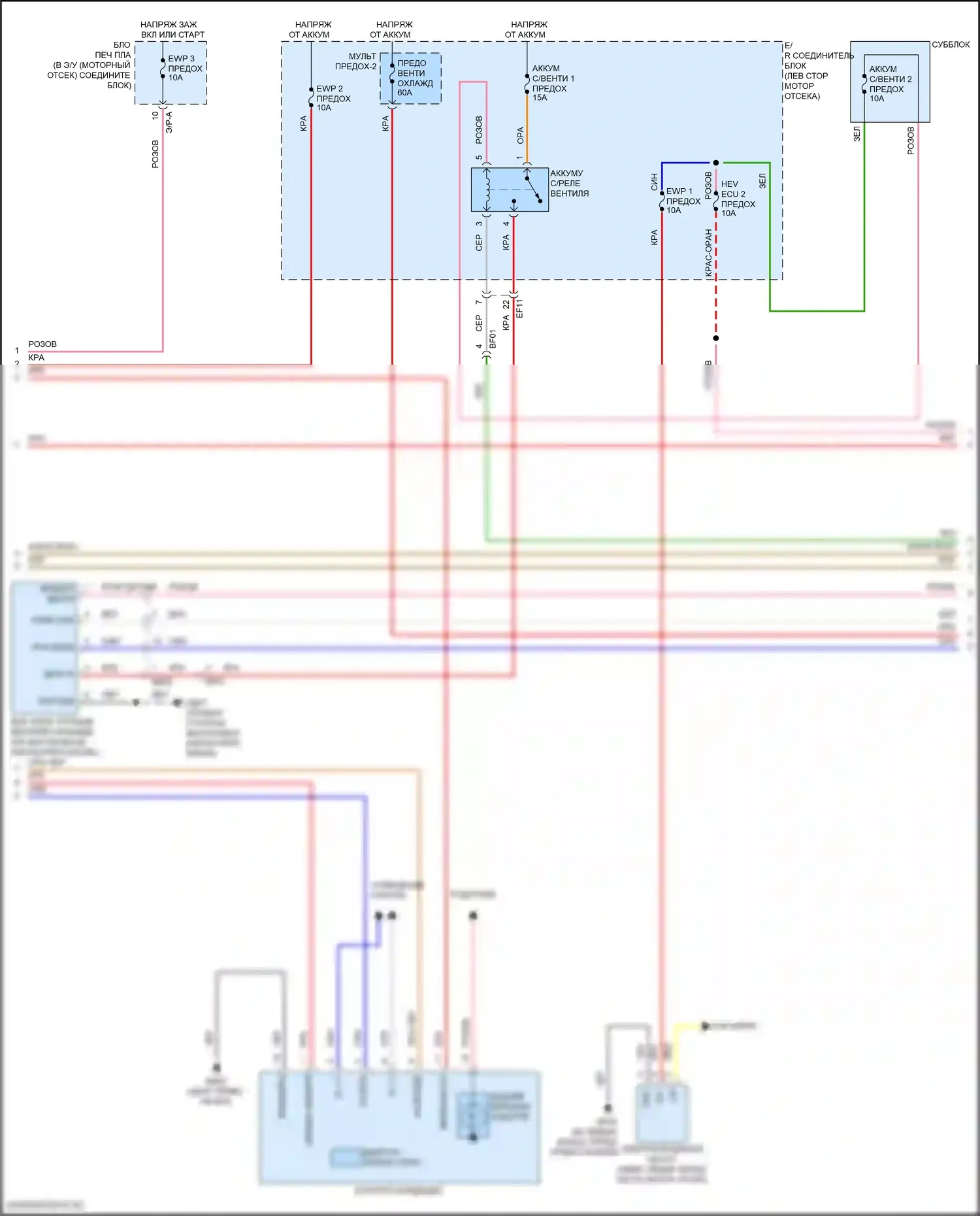 Elantra Hyundai VII рестайлинг (2023-2024): Электросхема климат контроля, гибрид (4 из 5) 