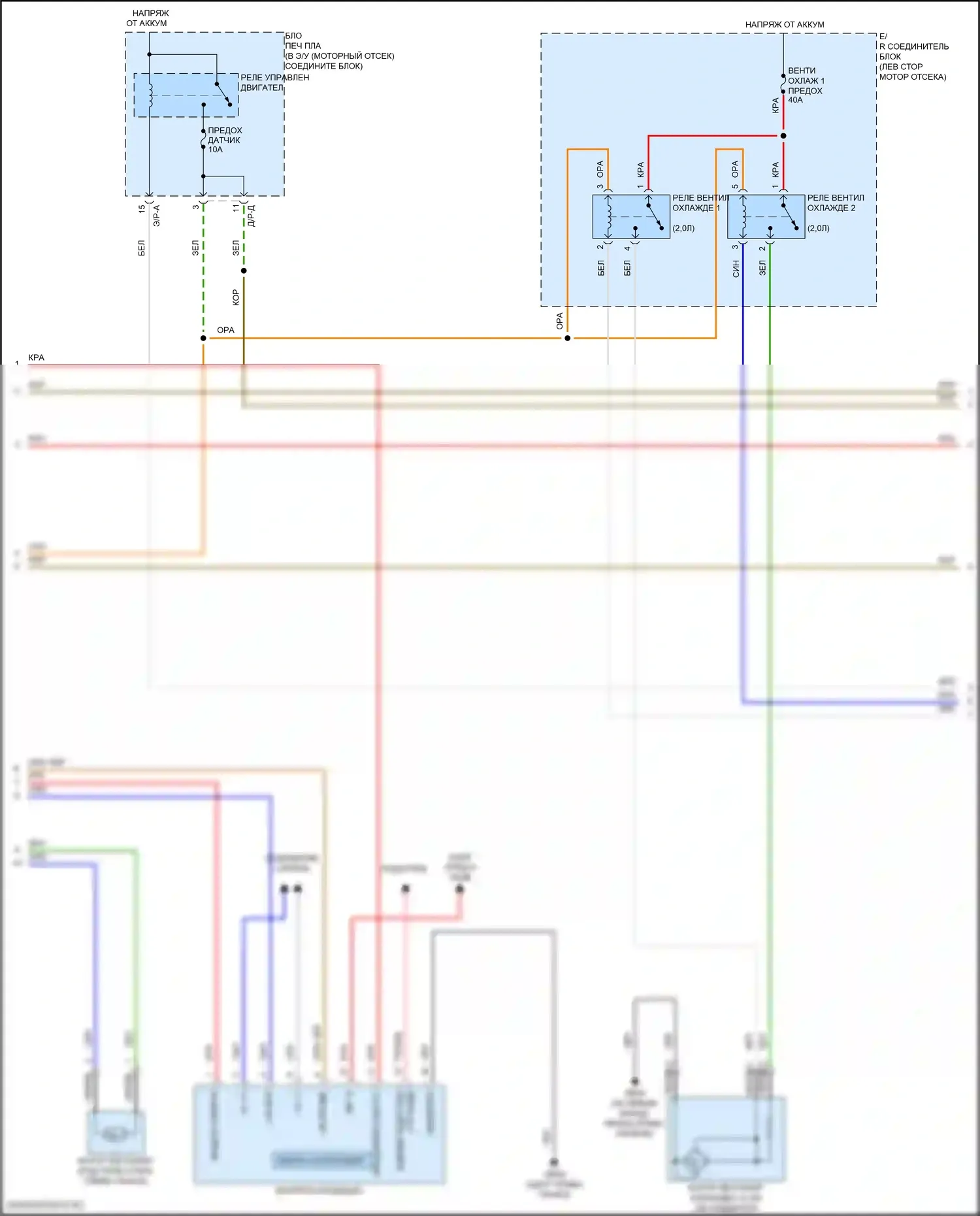 Elantra Hyundai VII рестайлинг (2023-2024): Электросхема климат контроля, кроме гибридного (5 из 6) 